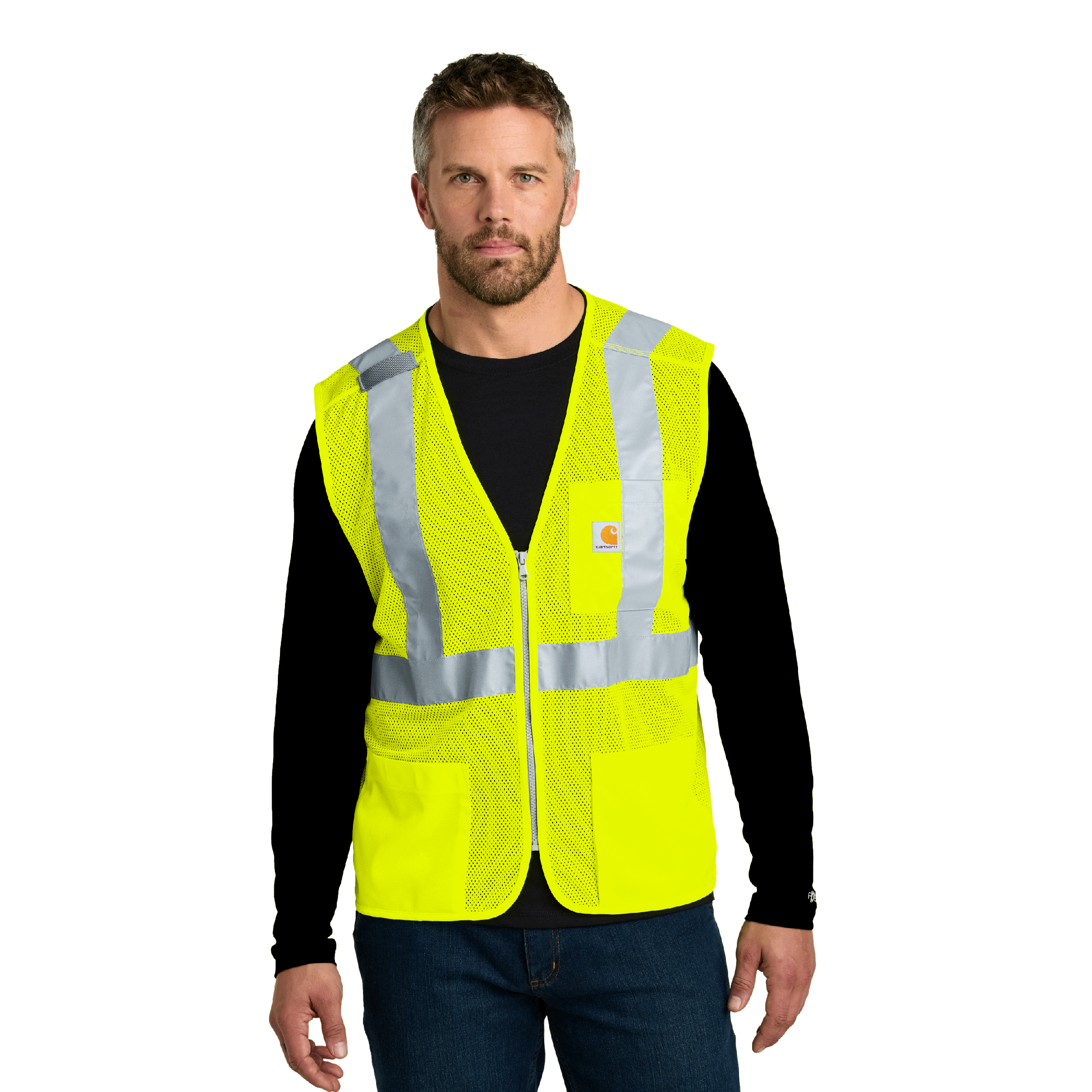 CarharttĀ® ANSI Class 2 Mesh Zip-Front Vest