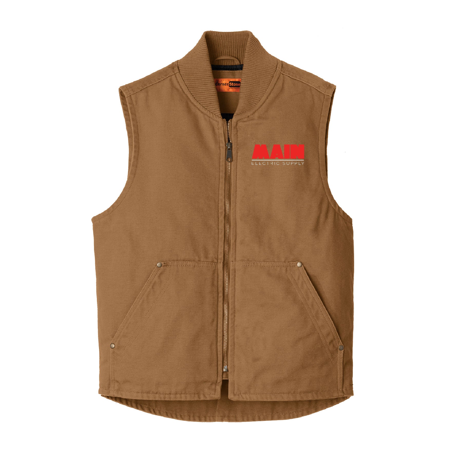 CornerStone® Washed Duck Cloth Vest x Main Electric Supply Co.