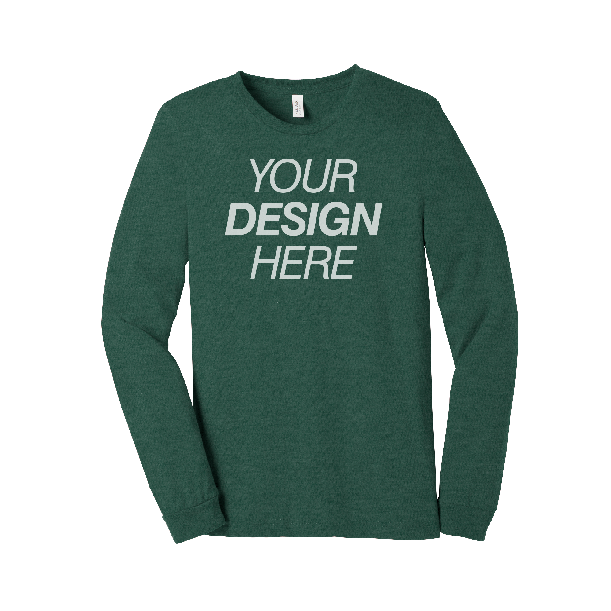 BELLA+CANVAS® Unisex Heather CVC Long Sleeve Tee