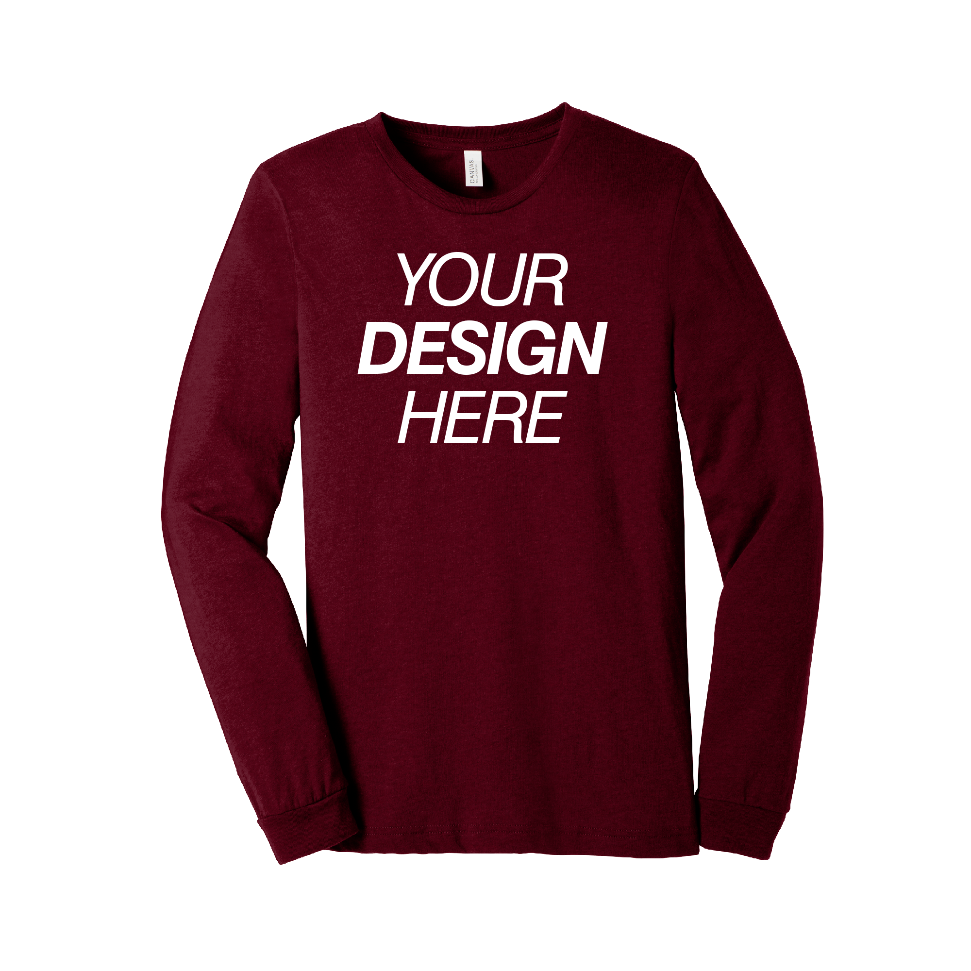 BELLA+CANVAS® Unisex Heather CVC Long Sleeve Tee