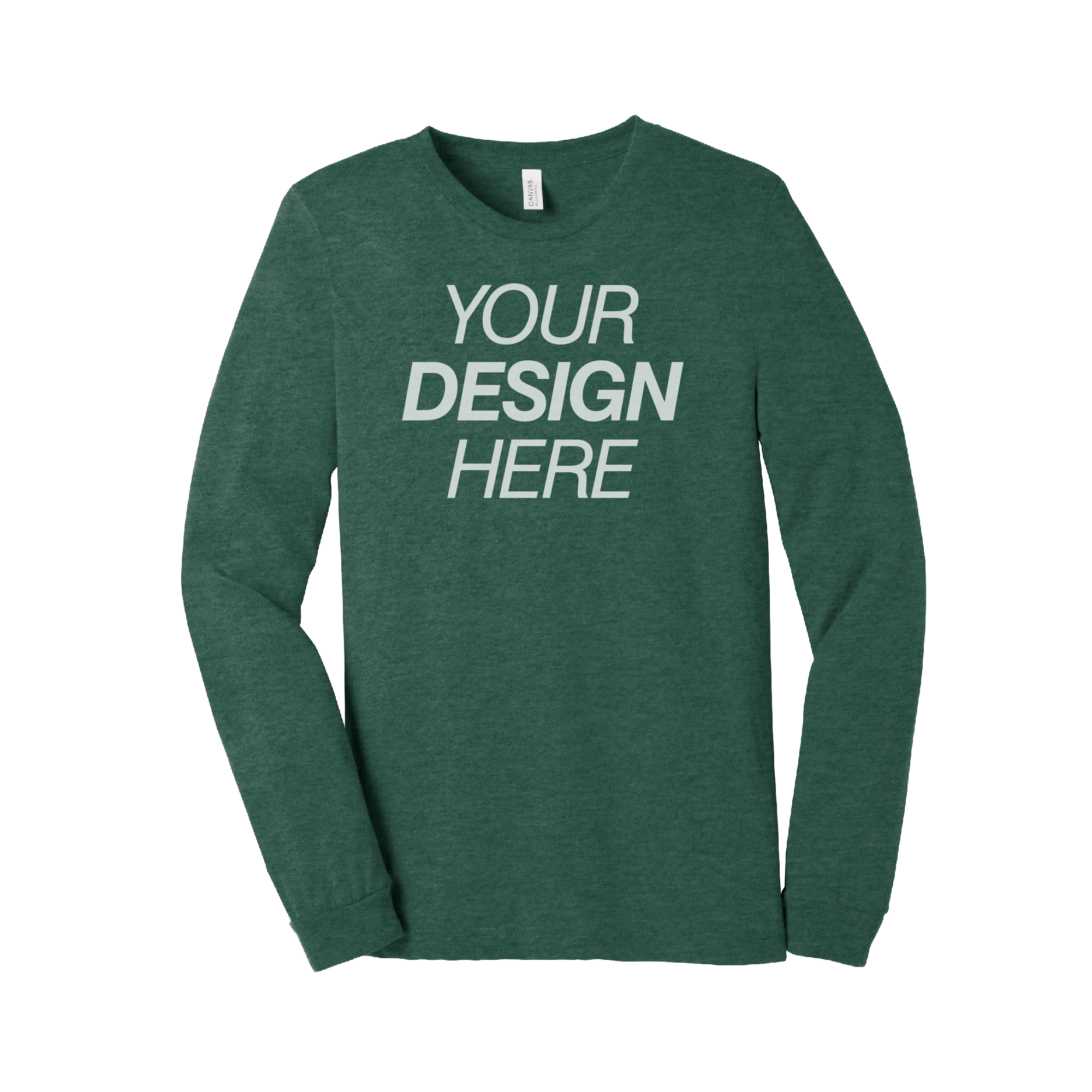 BELLA+CANVAS® Unisex Heather CVC Long Sleeve Tee