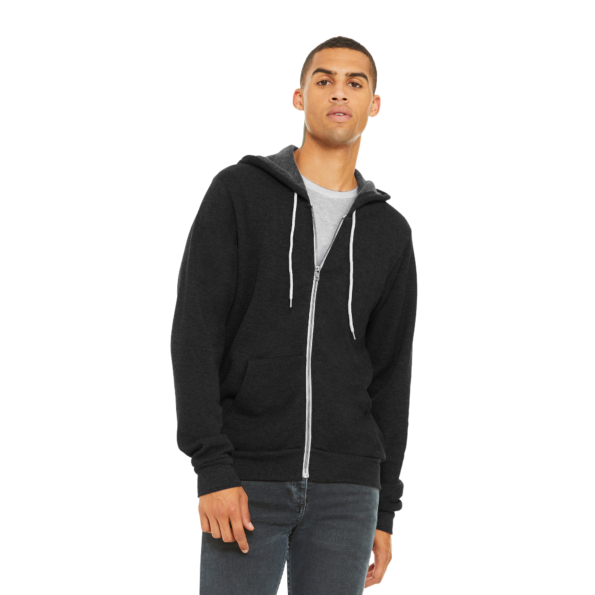 BELLA+CANVAS® Unisex Sponge Fleece Zip-Up Hoodie