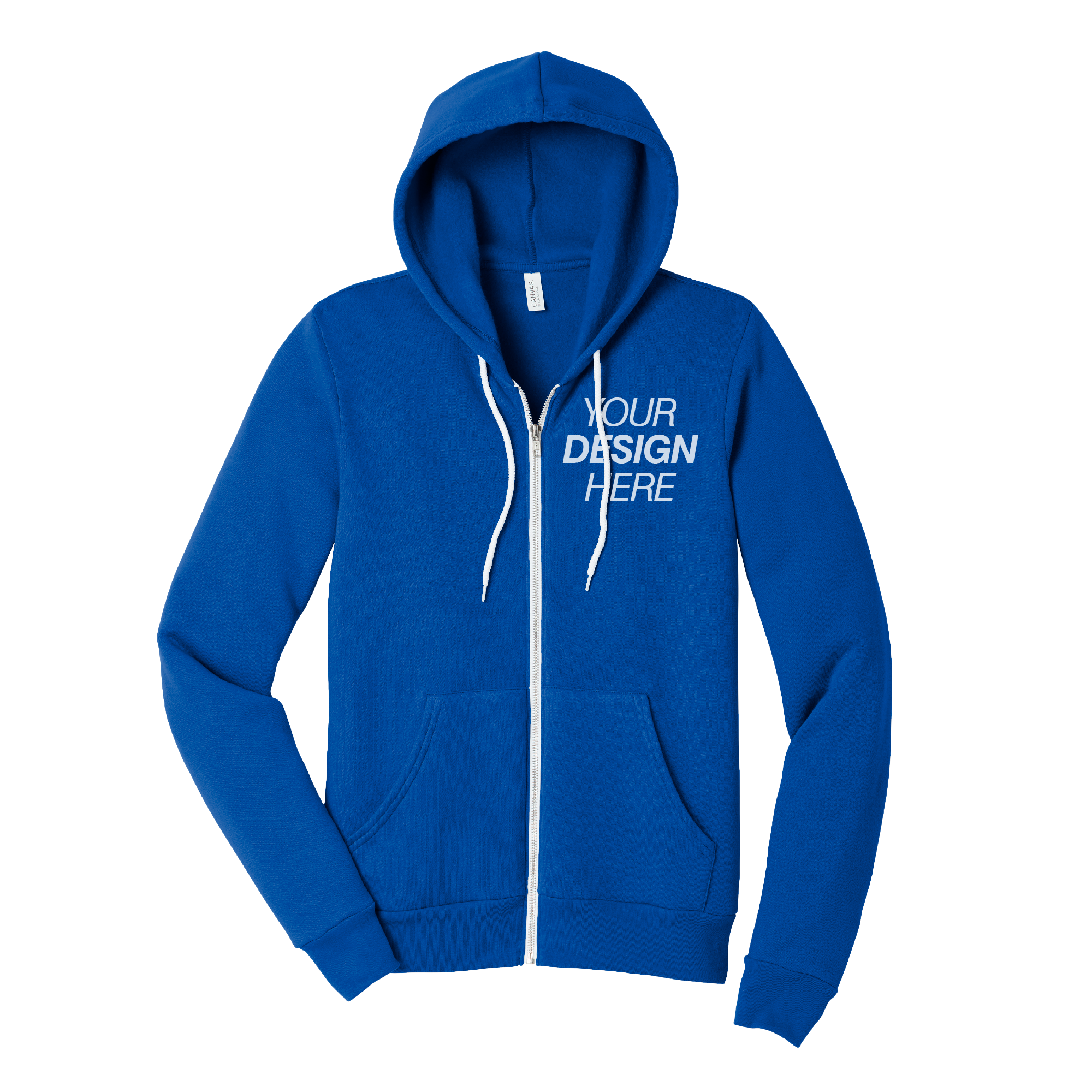 BELLA+CANVAS® Unisex Sponge Fleece Zip-Up Hoodie