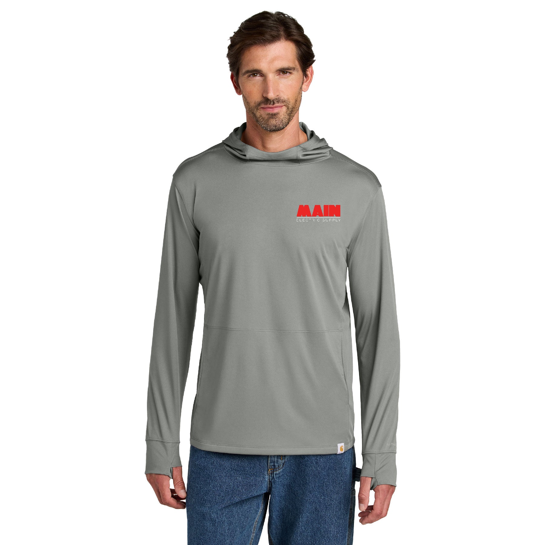 Carhartt Force® Sun Defender™ Long Sleeve Hooded T-Shirt x Main Electric Supply Co.