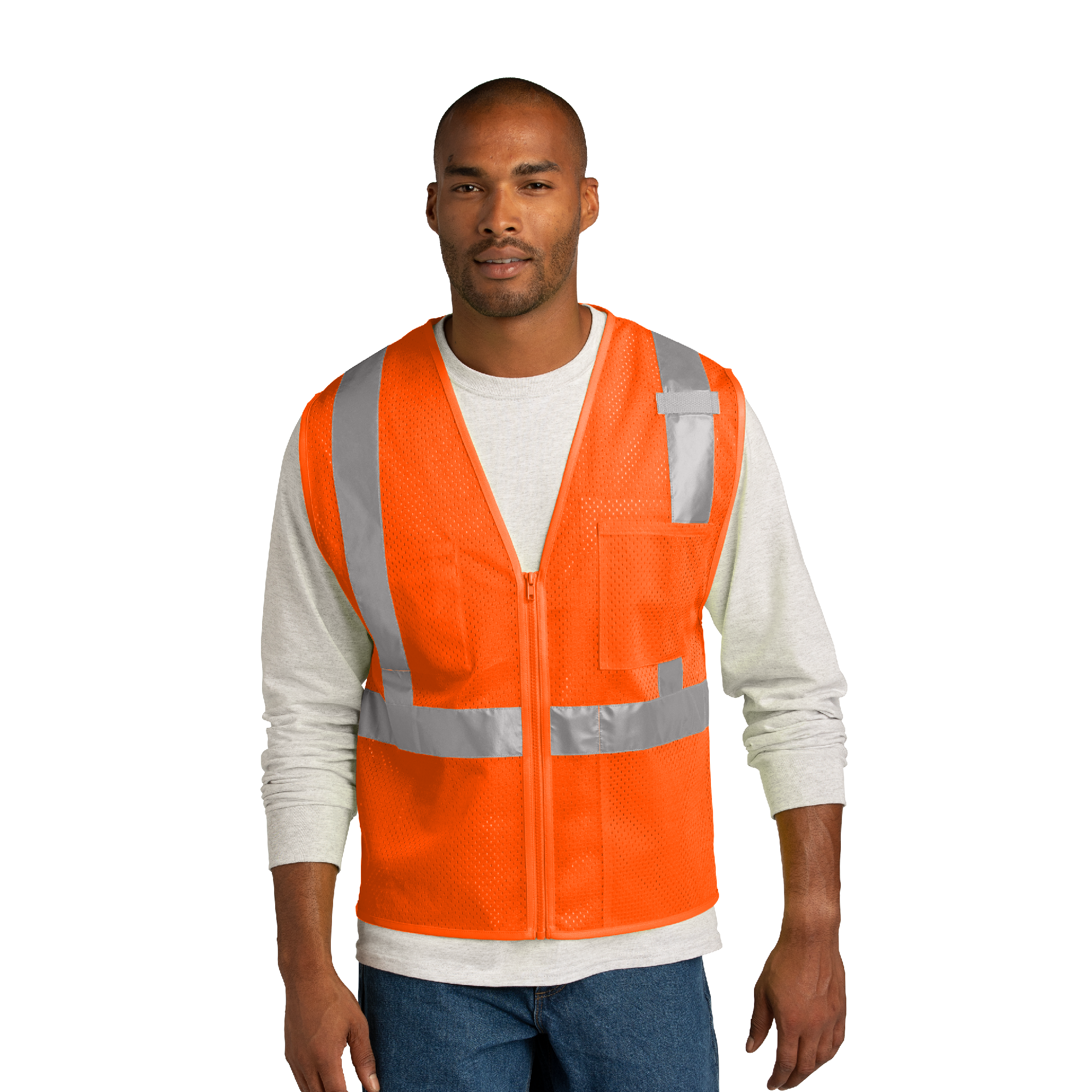 CornerStoneĀ® ANSI 107 Class 2 Mesh Zippered Vest