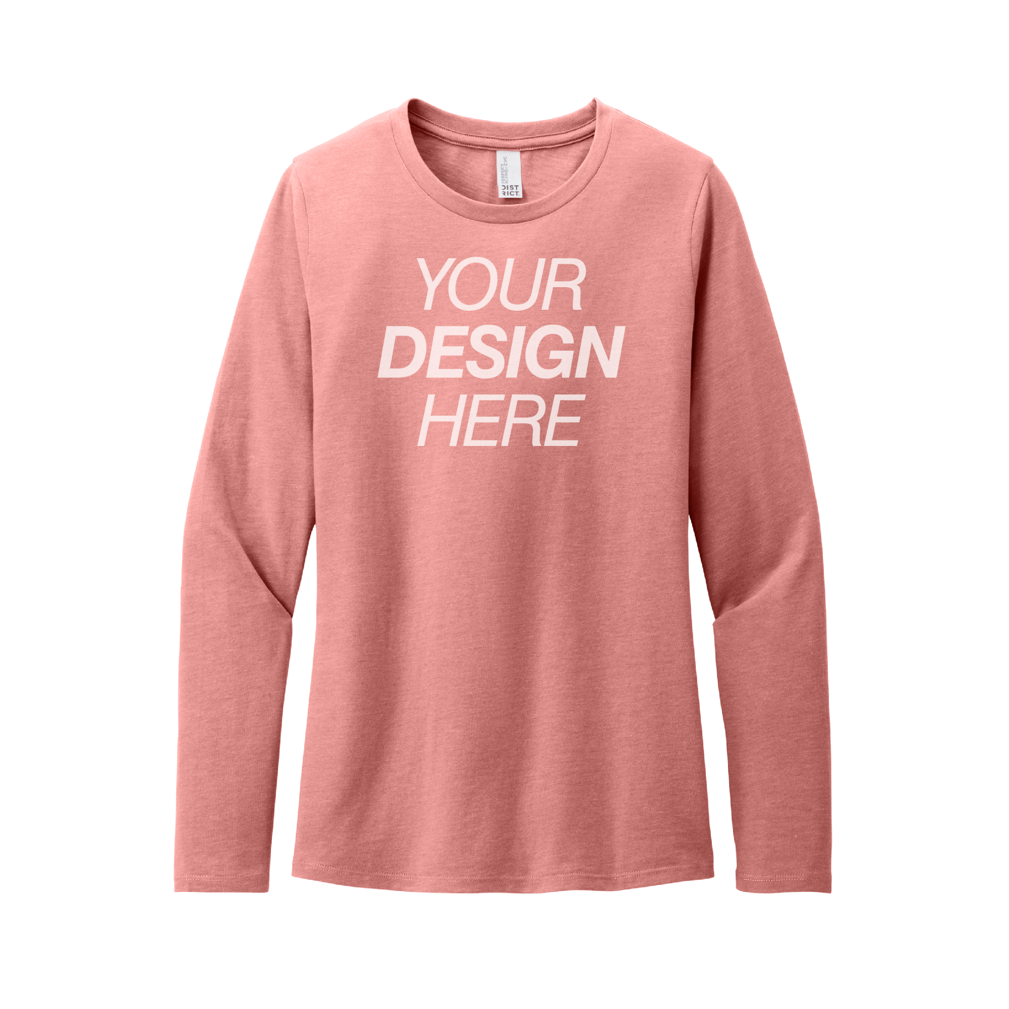 District® Women’s Perfect Blend® CVC Long Sleeve Tee