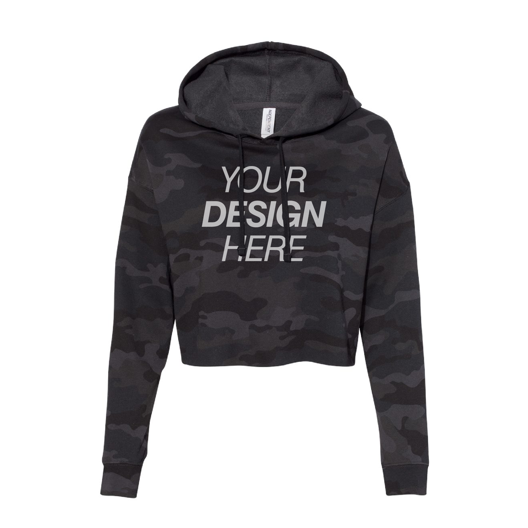 Independent Trading Co. Women’s Lightweight Crop Hooded Sweatshirt