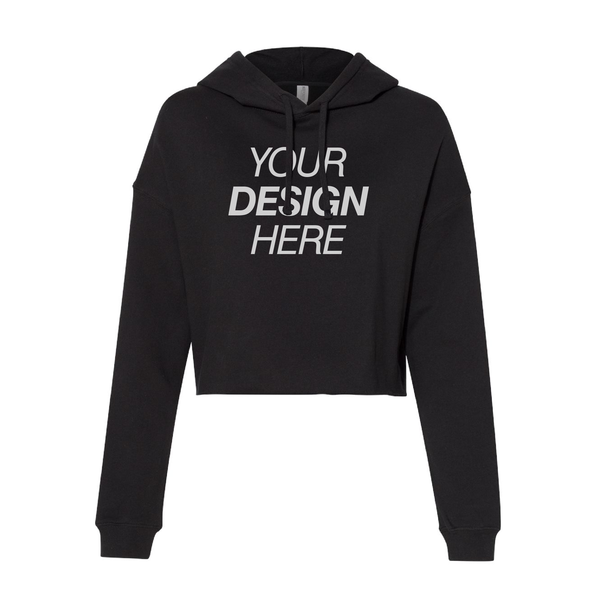 Independent Trading Co. Women’s Lightweight Crop Hooded Sweatshirt