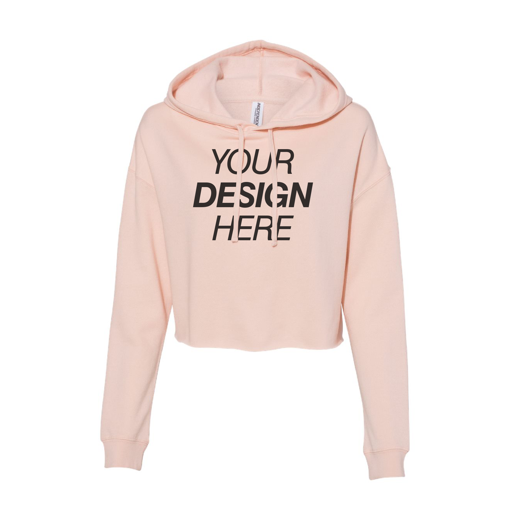 Independent Trading Co. Women’s Lightweight Crop Hooded Sweatshirt