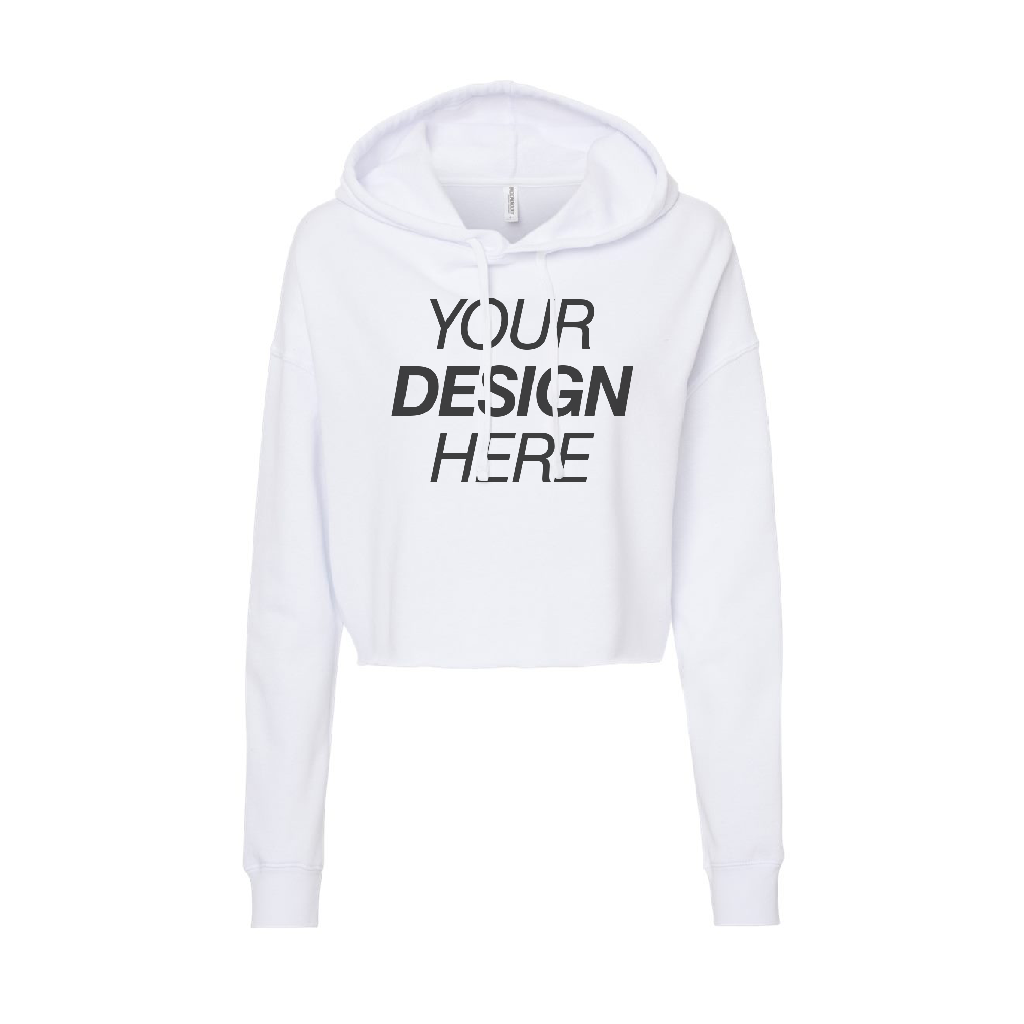 Independent Trading Co. Women’s Lightweight Crop Hooded Sweatshirt