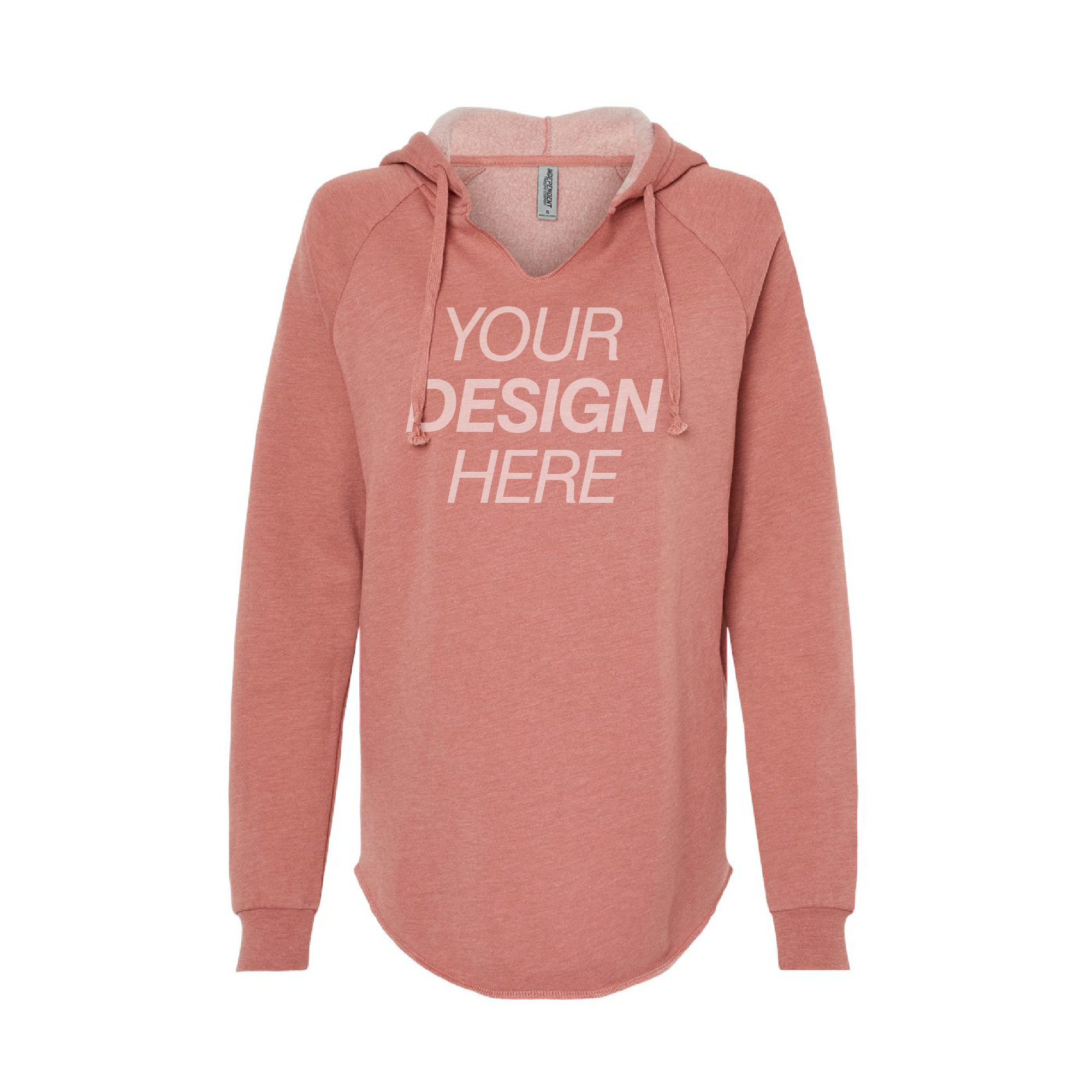 Independent Trading Co. Women’s Lightweight California Wave Wash Hooded Sweatshirt