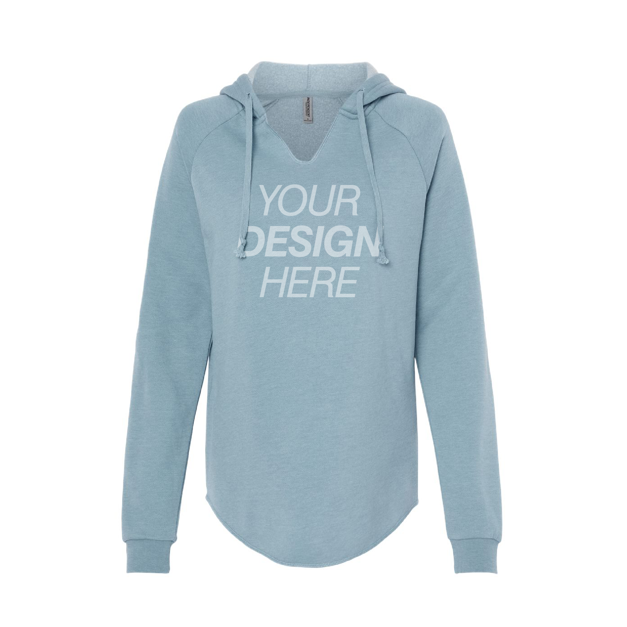 Independent Trading Co. Women’s Lightweight California Wave Wash Hooded Sweatshirt