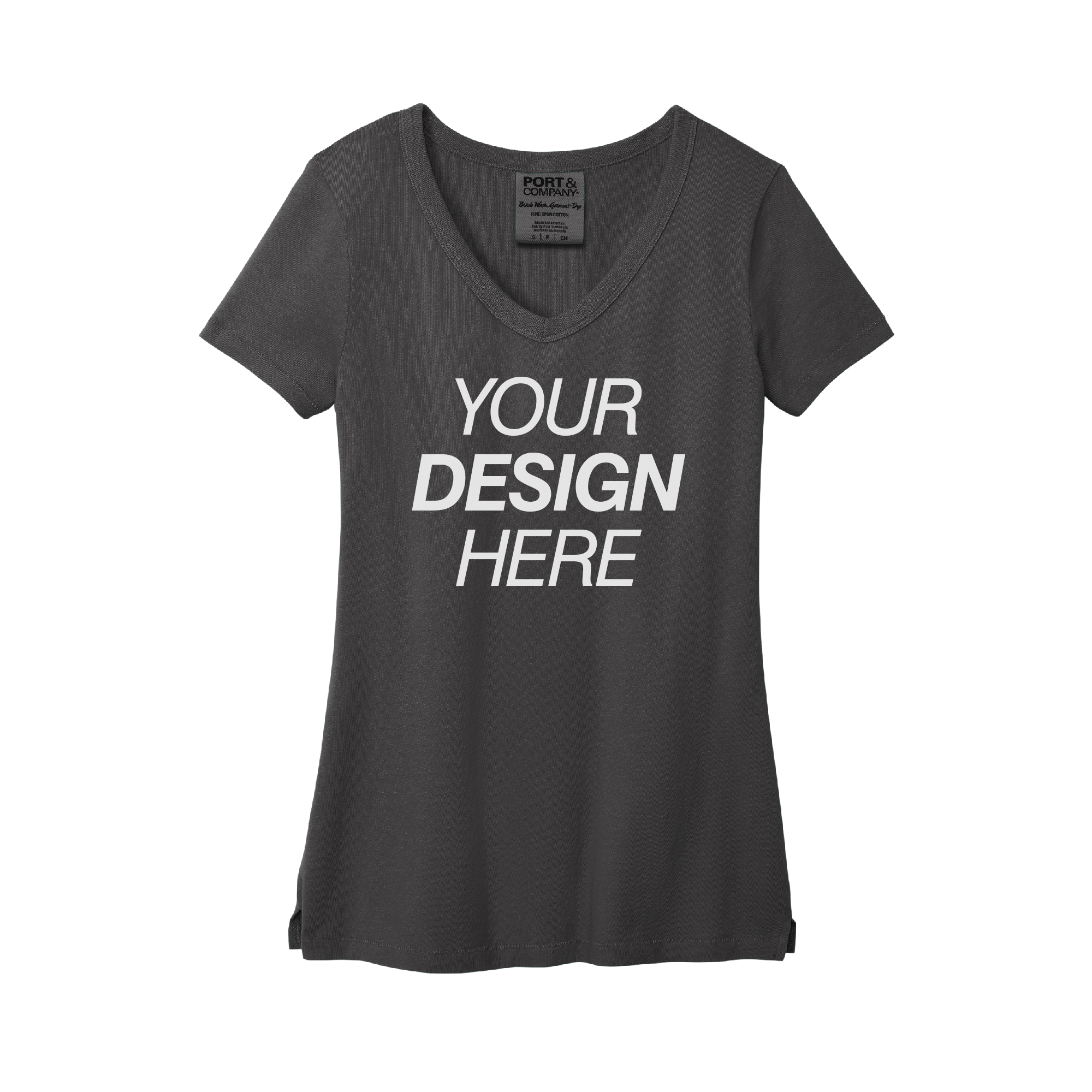 Port & Company® Ladies Beach Wash® Garment-Dyed V-Neck Tee