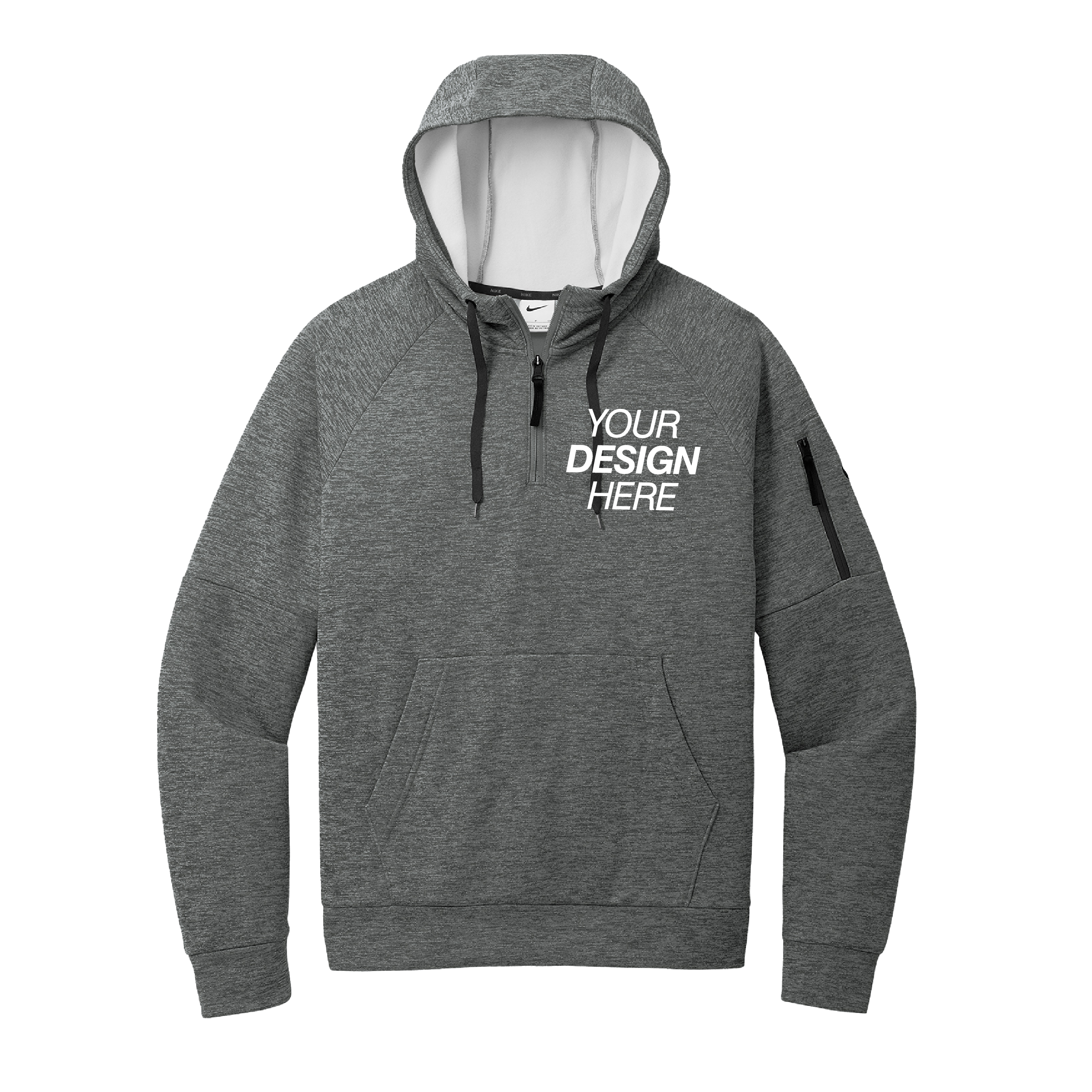 Rad Print Custom Nike® Therma-FIT Pocket 1/4-Zip Fleece Hoodie