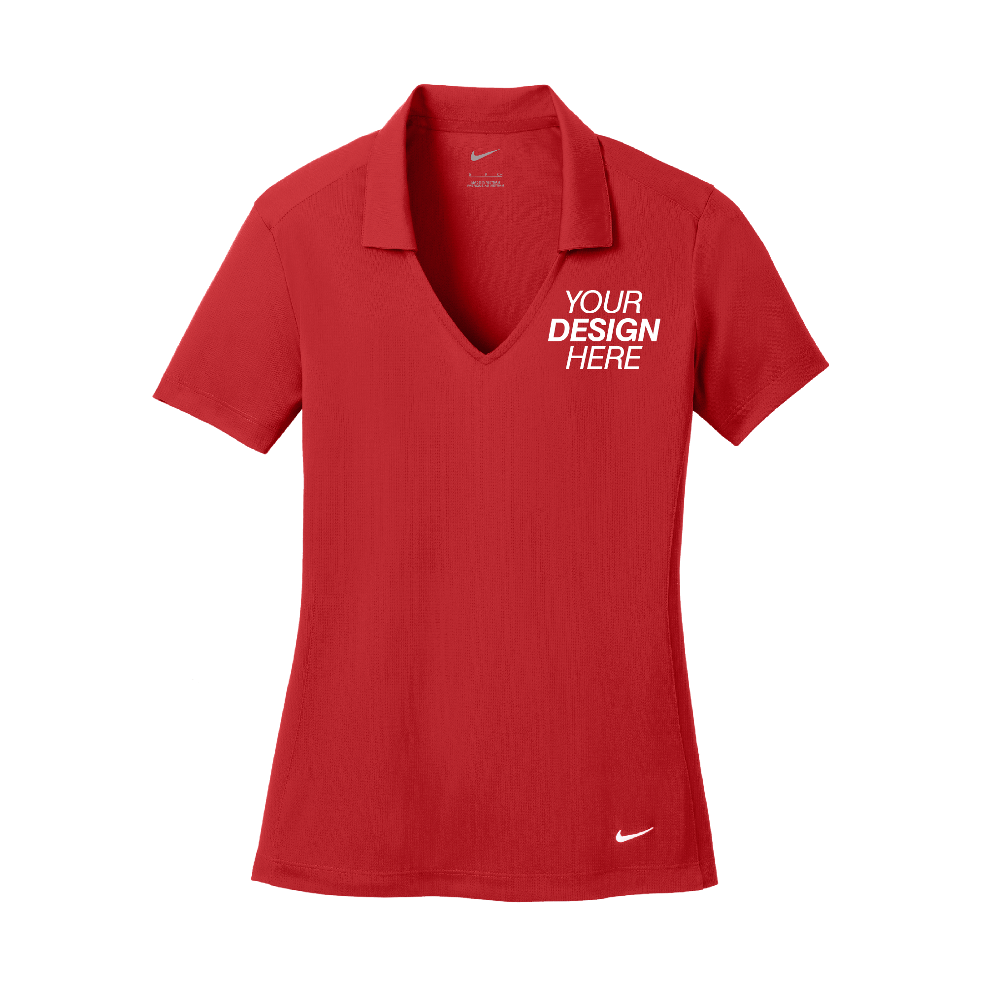 Maroon￼ Polo Fishing Ladies Mechanic Uniform Shirt Nike Dry Fit Graphic XXL  2XL