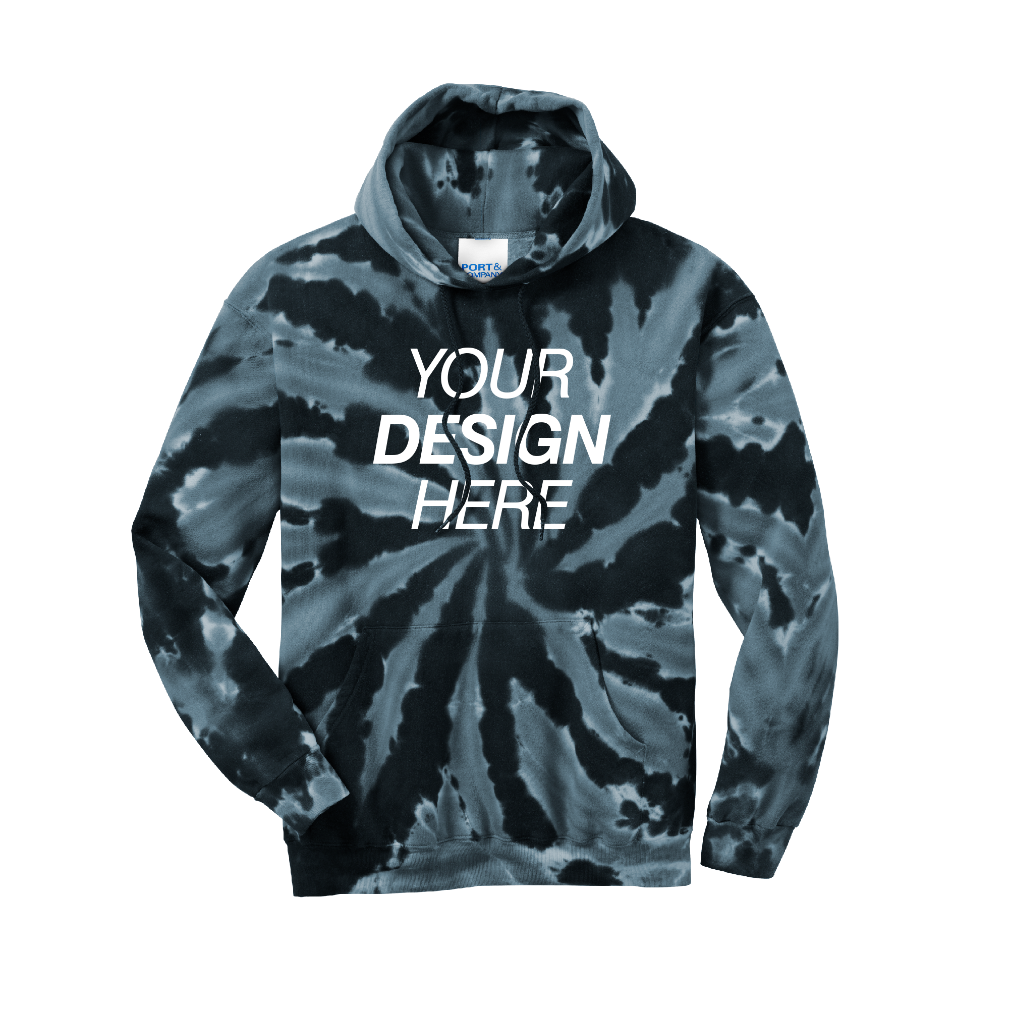 Port & Company® Tie-Dye Pullover Hooded Sweatshirt