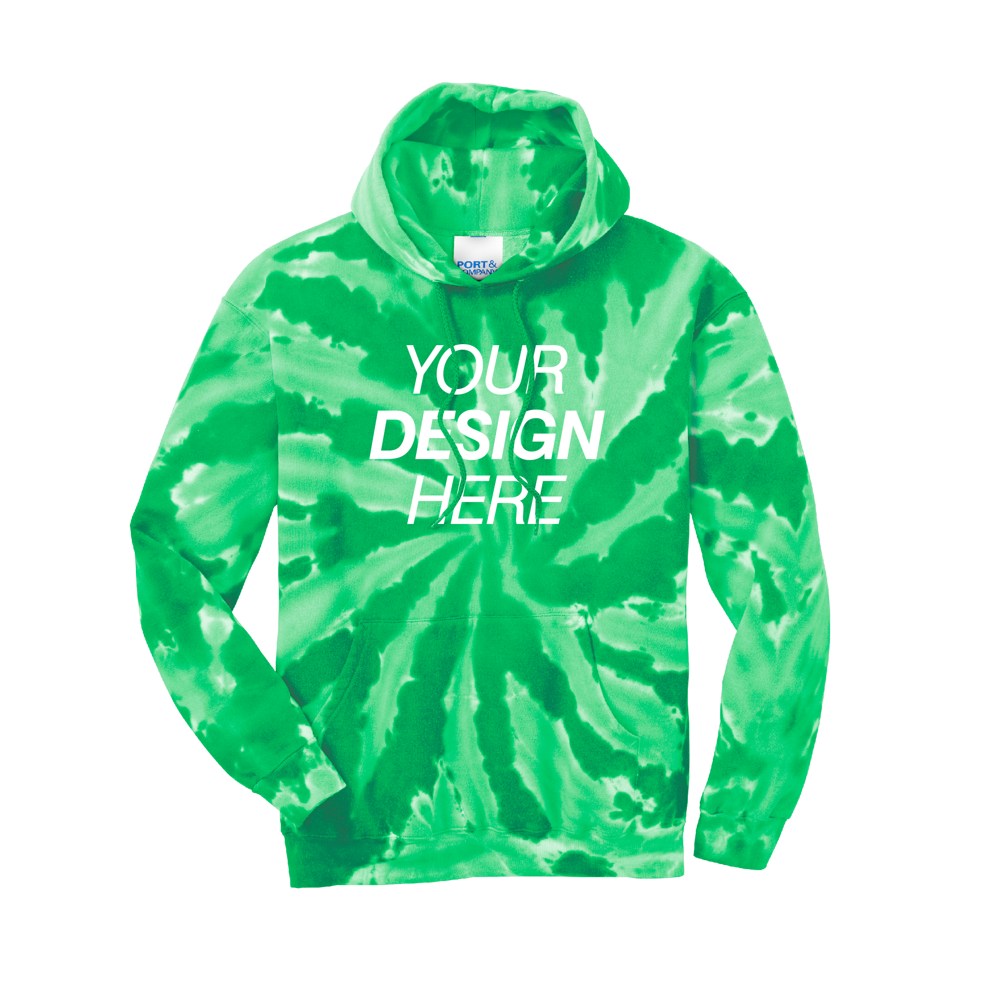 Port & Company® Tie-Dye Pullover Hooded Sweatshirt