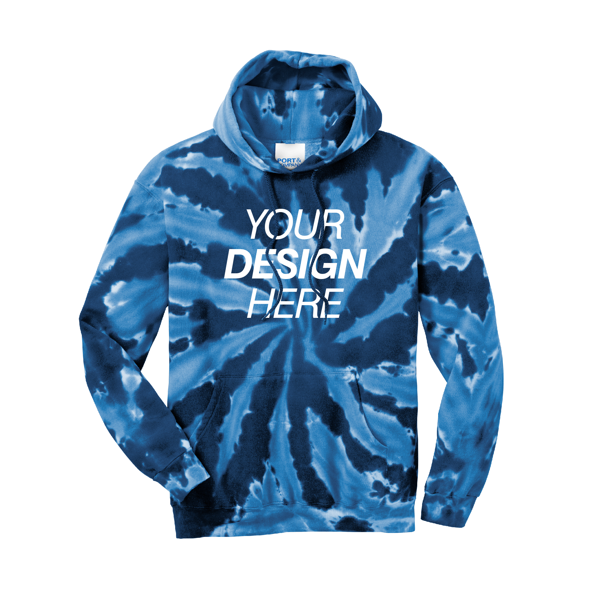 Port & Company® Tie-Dye Pullover Hooded Sweatshirt