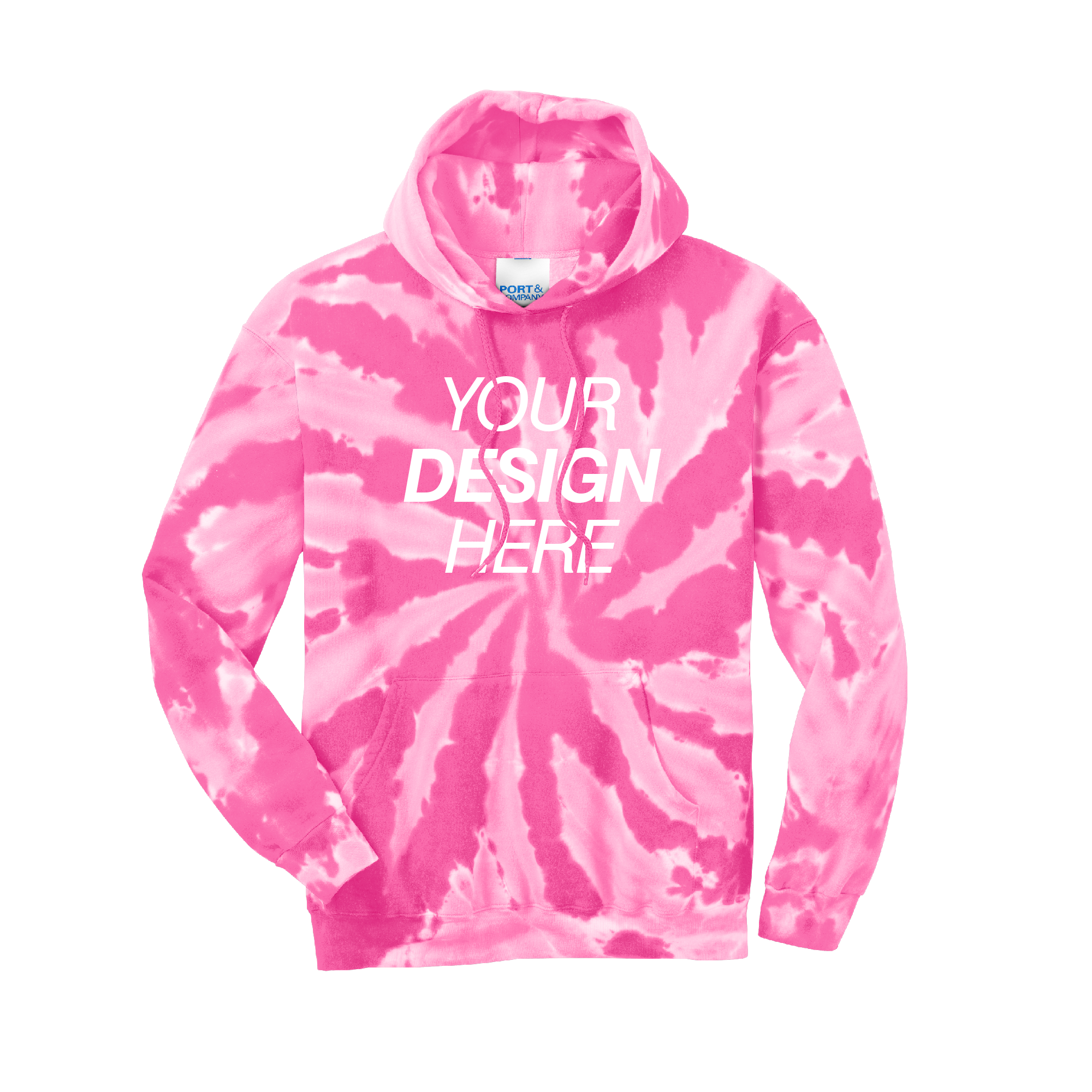 Port & Company® Tie-Dye Pullover Hooded Sweatshirt
