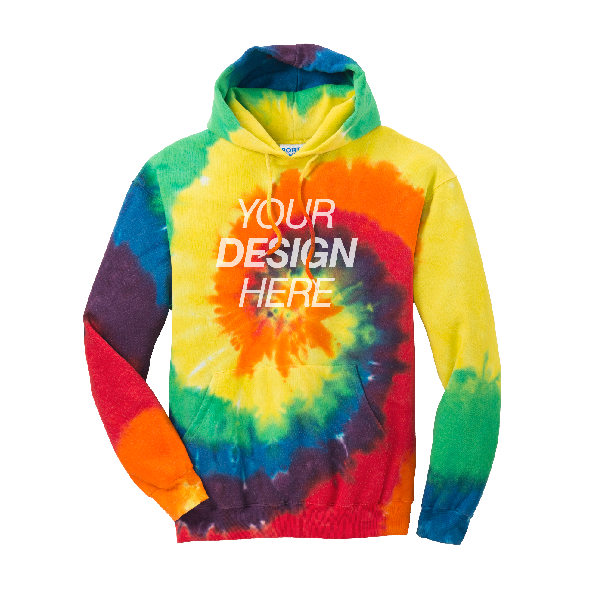 Port & Company® Tie-Dye Pullover Hooded Sweatshirt