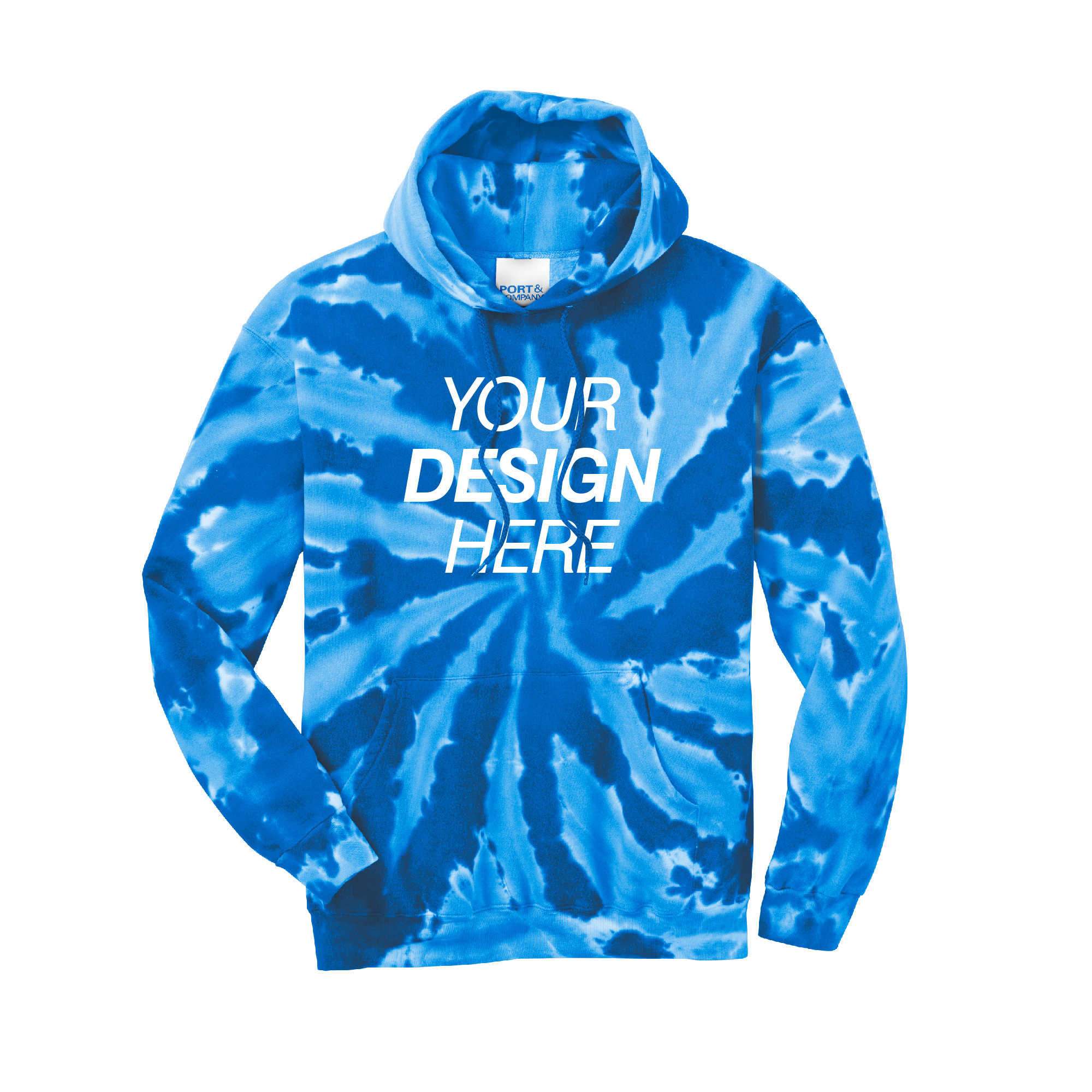Port & Company® Tie-Dye Pullover Hooded Sweatshirt