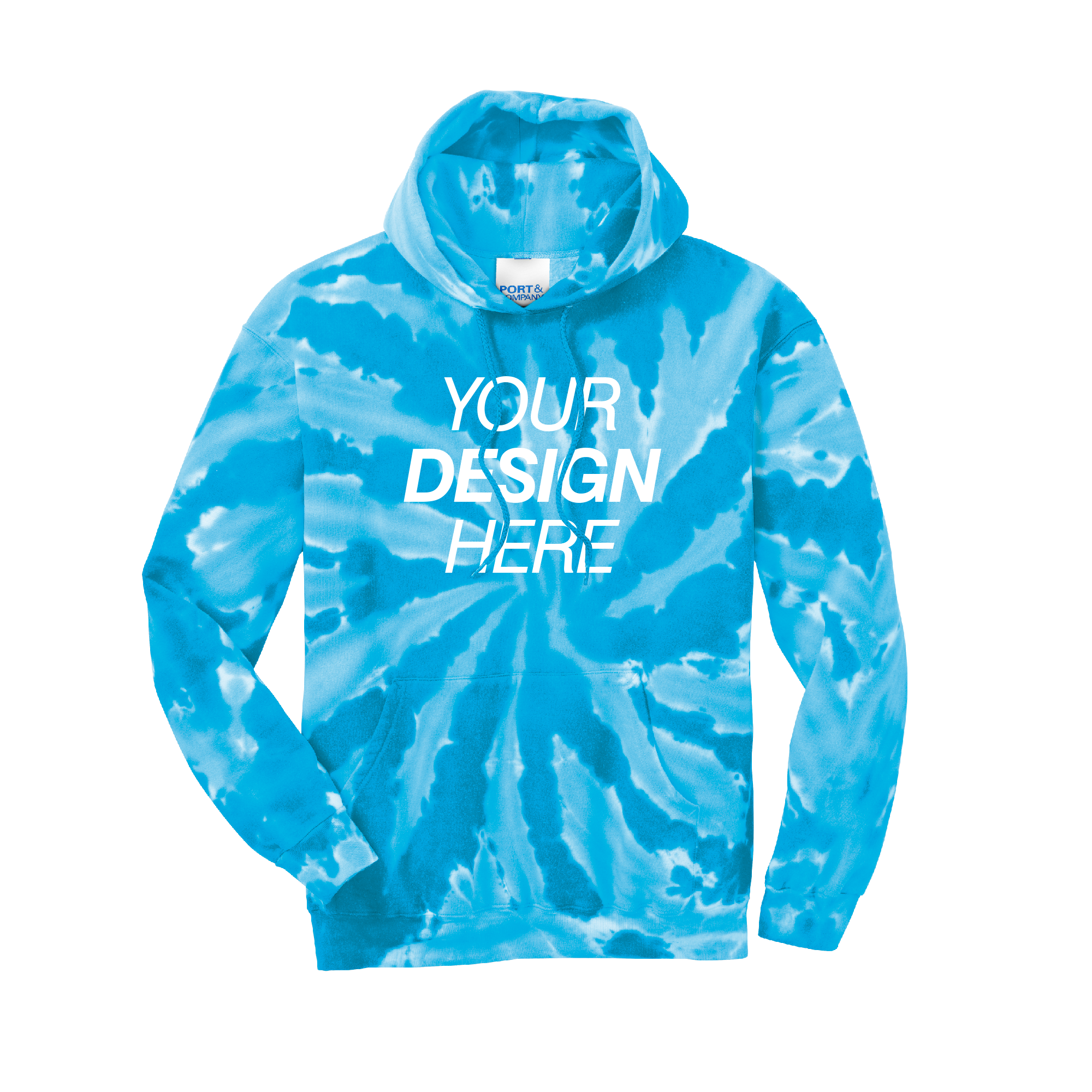 Port & Company® Tie-Dye Pullover Hooded Sweatshirt