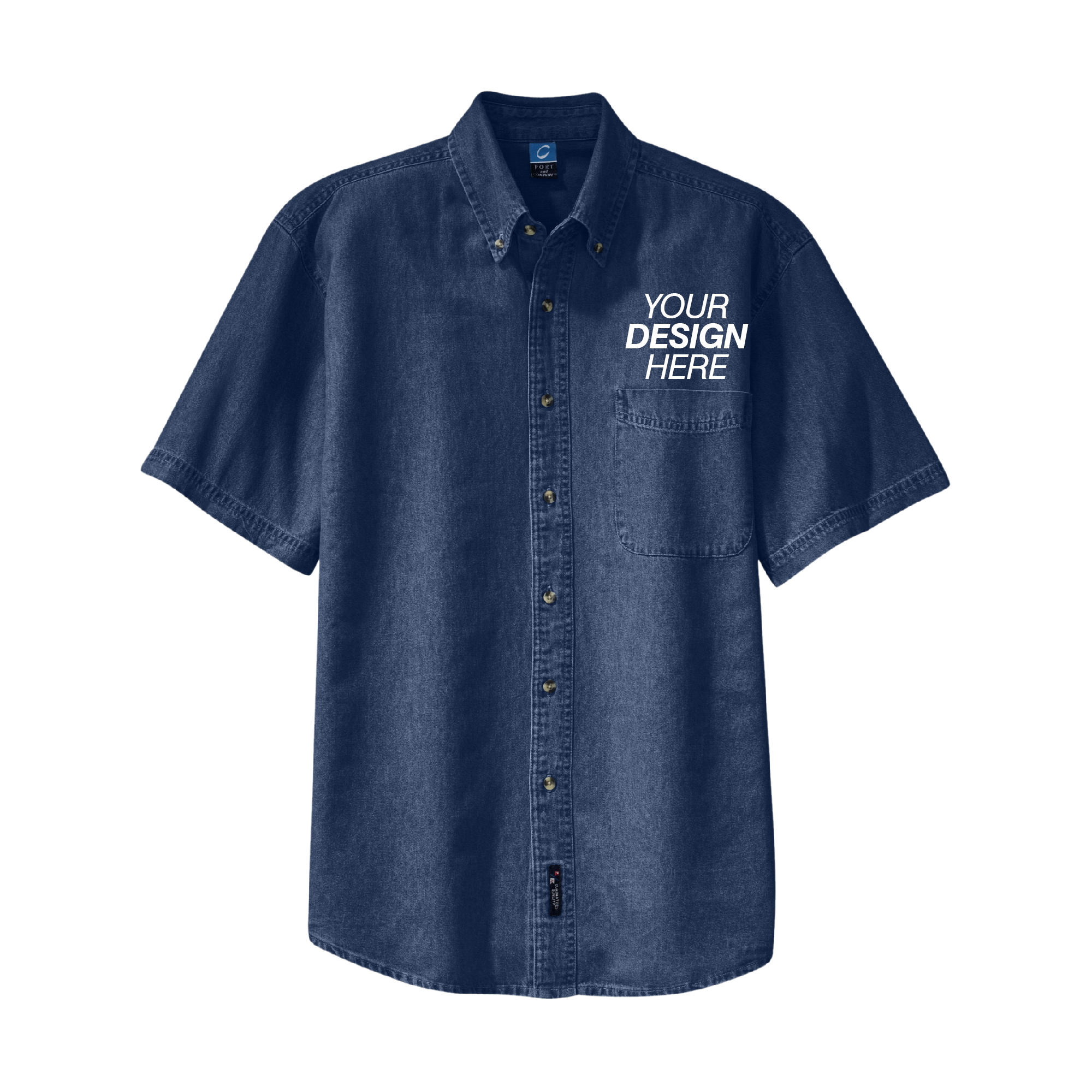Port & Company® Short Sleeve Value Denim Shirt