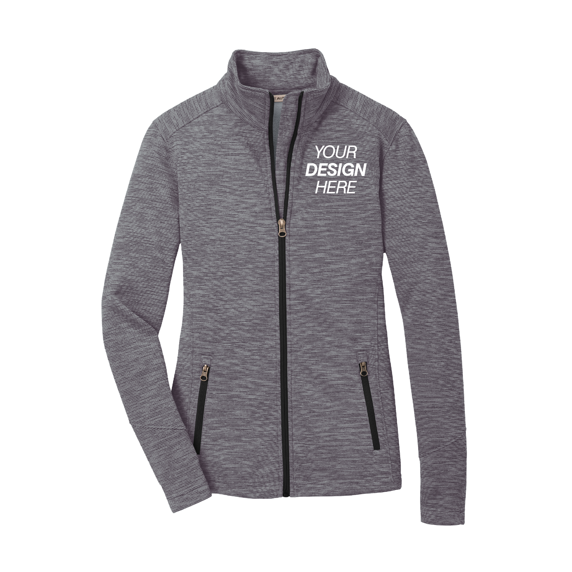 Port Authority® Ladies Digi Stripe Fleece Jacket