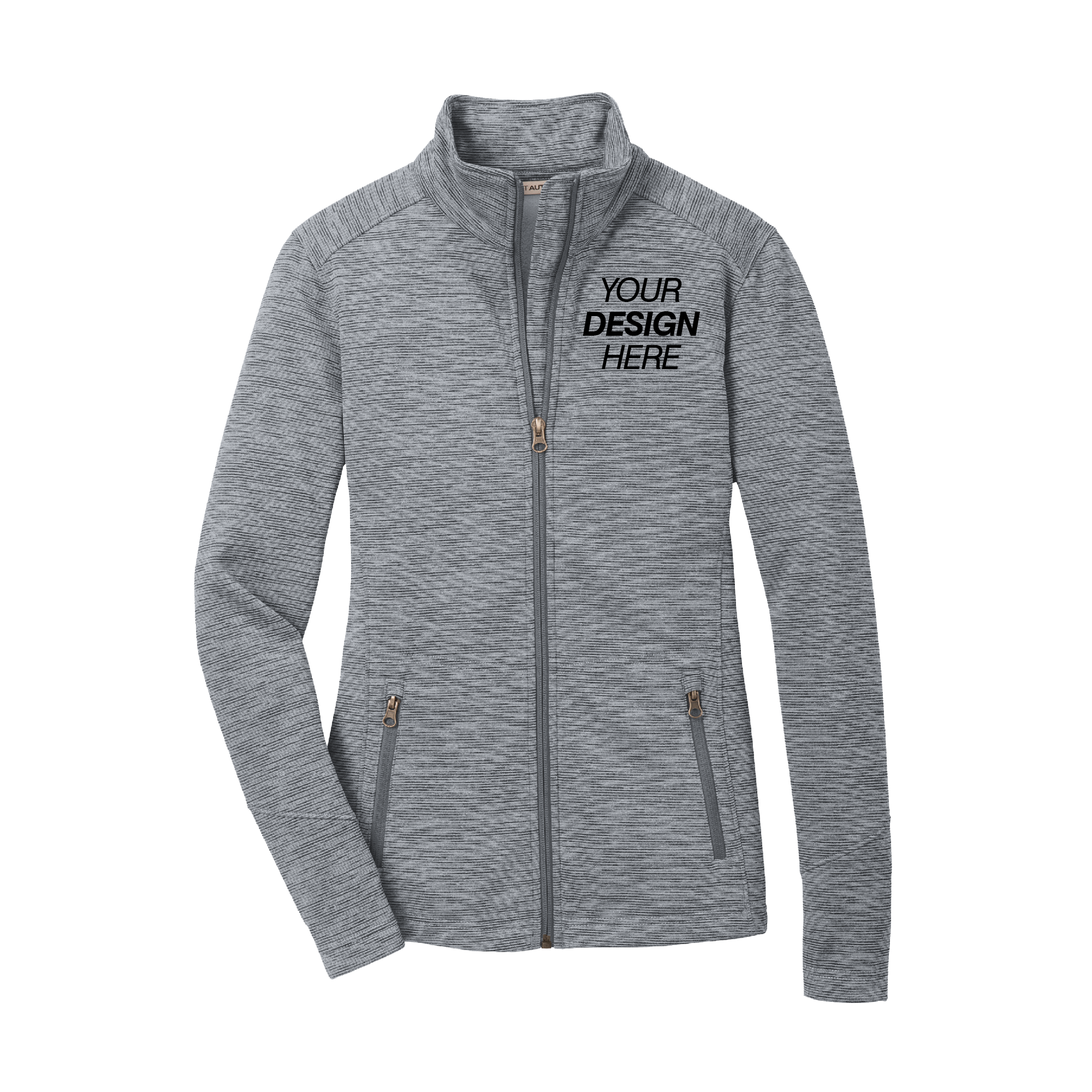 Port Authority® Ladies Digi Stripe Fleece Jacket