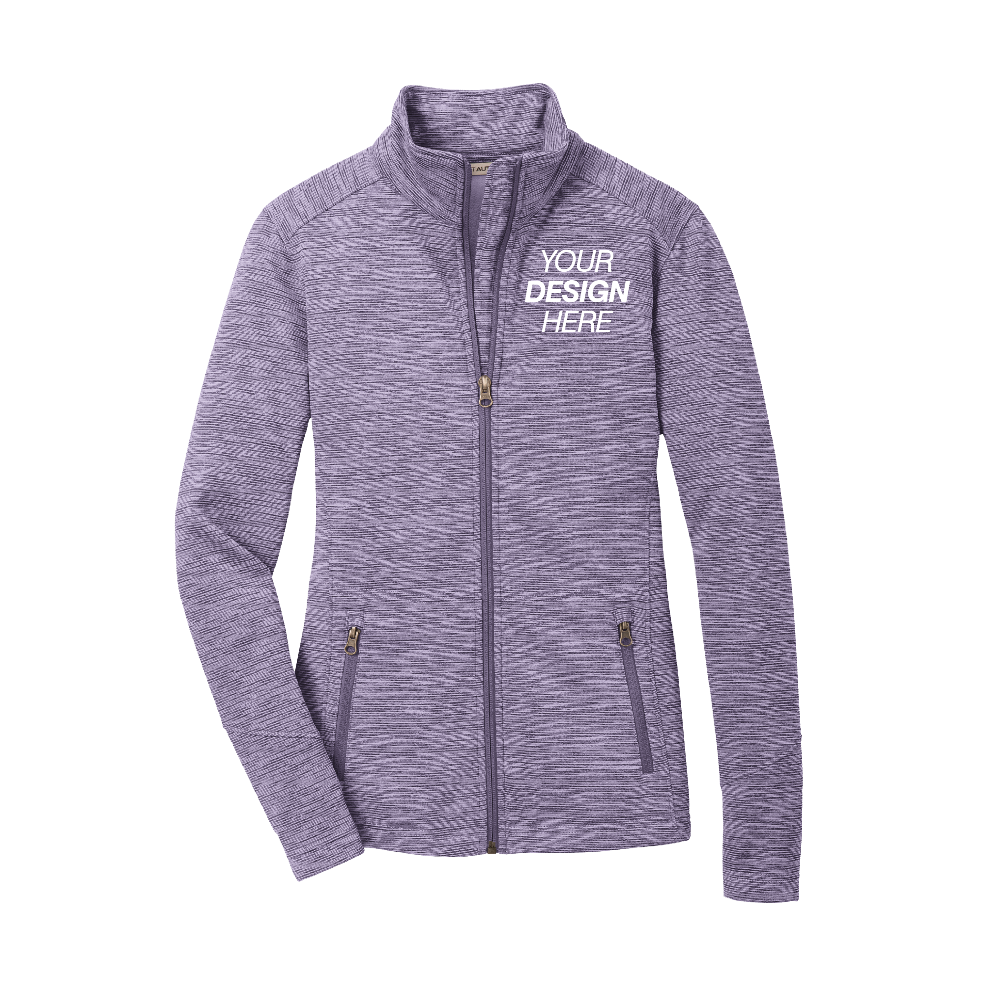 Port Authority® Ladies Digi Stripe Fleece Jacket