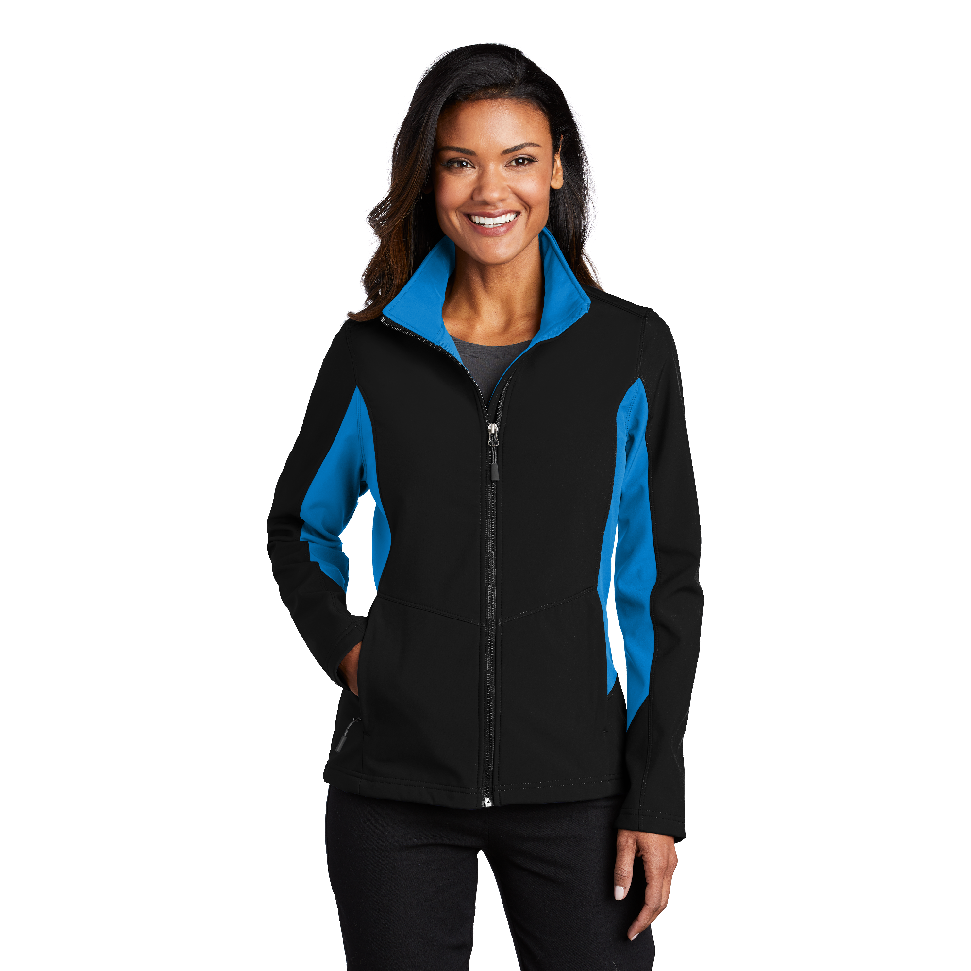Port AuthorityĀ® Ladies Core Colorblock Soft Shell Jacket