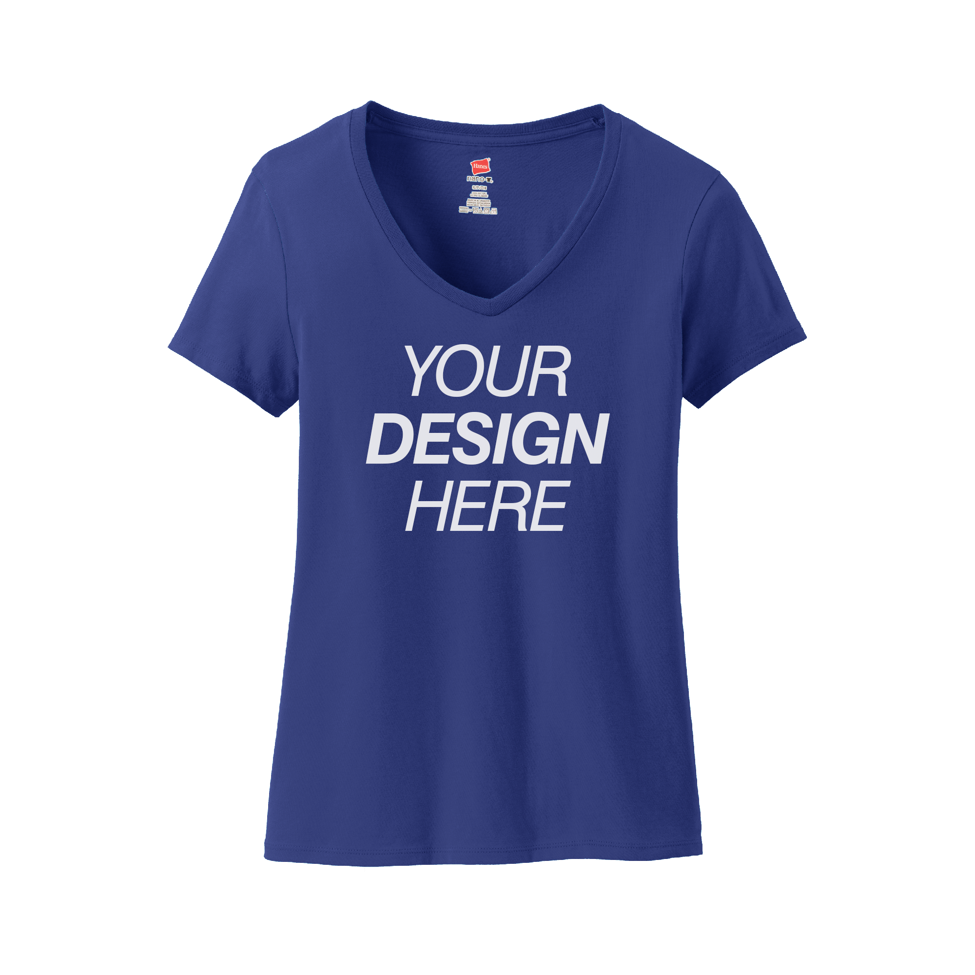 Hanes® Ladies Perfect-T Cotton V-Neck T-Shirt