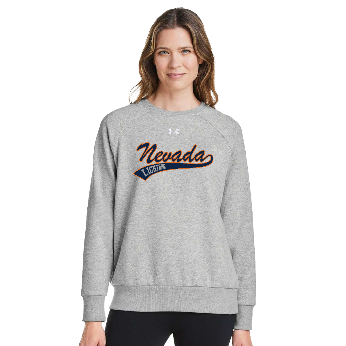 Under Armour™ Women's Rival Fleece Crewneck Sweatshirt x Nevada Lightning Softball