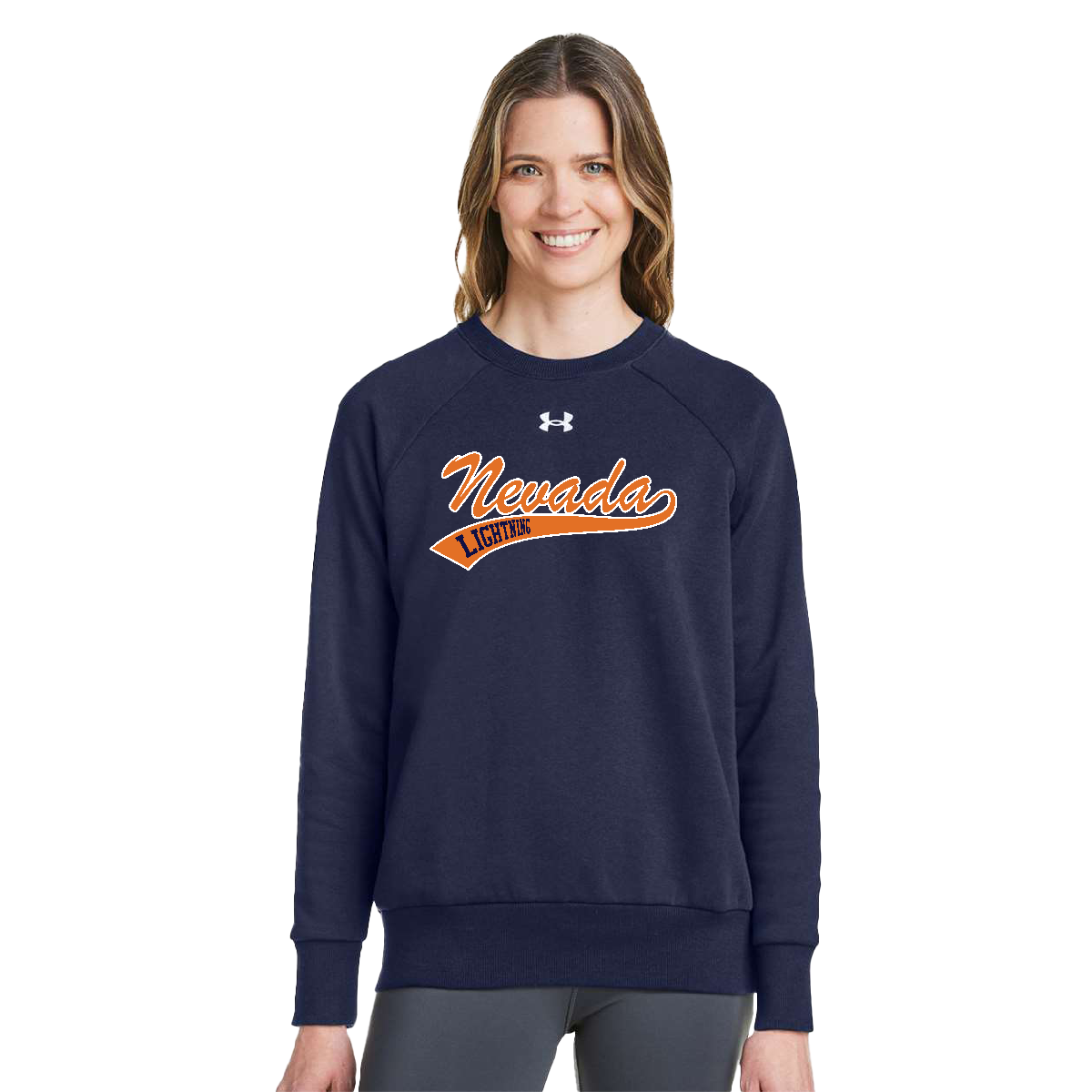 Under Armour™ Women's Rival Fleece Crewneck Sweatshirt x Nevada Lightning Softball