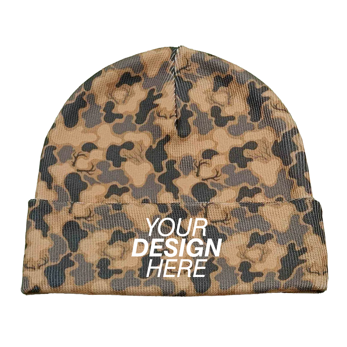 Zapped Headwear Pattern Cuff Beanie