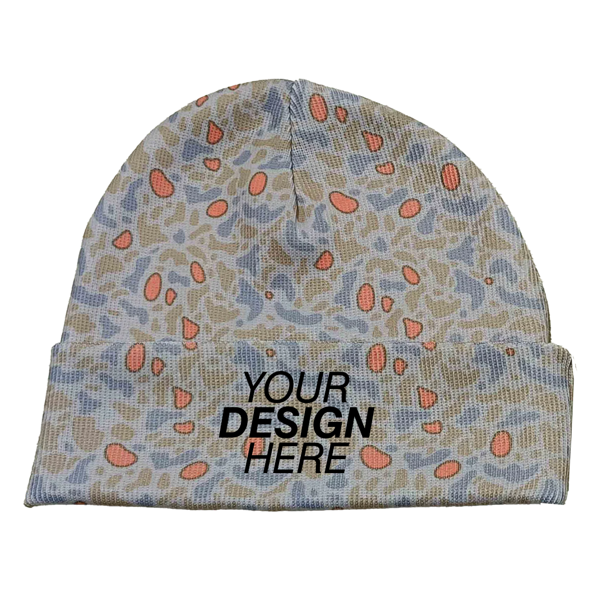 Zapped Headwear Pattern Cuff Beanie