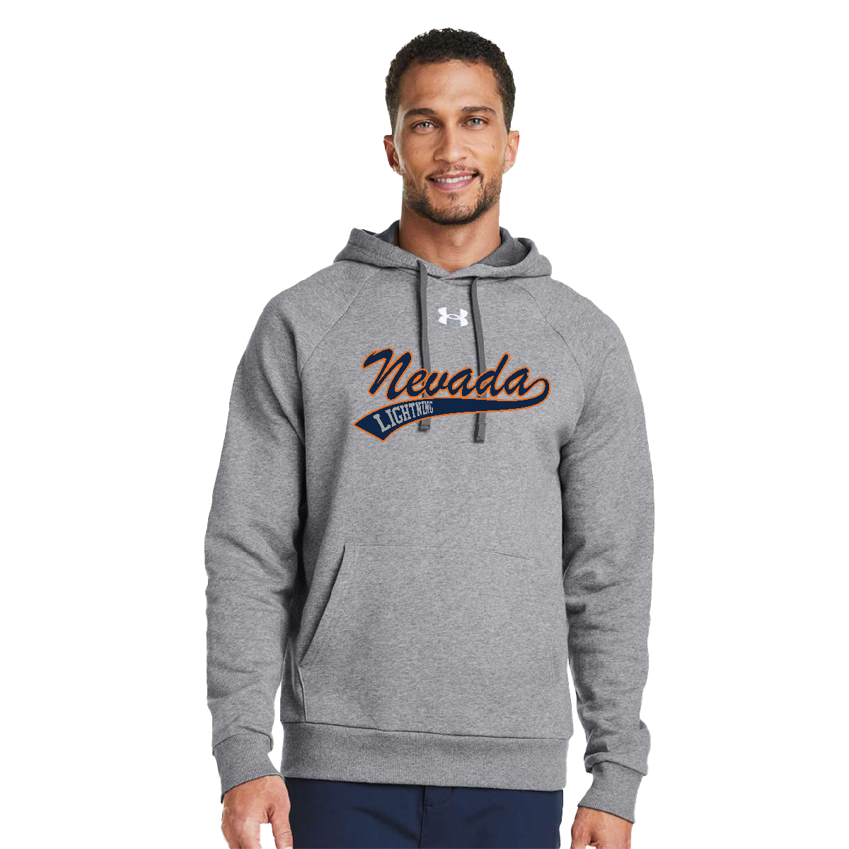 Under Armour™ Men's Rival Fleece Hooded Sweatshirt x Nevada Lightning Softball