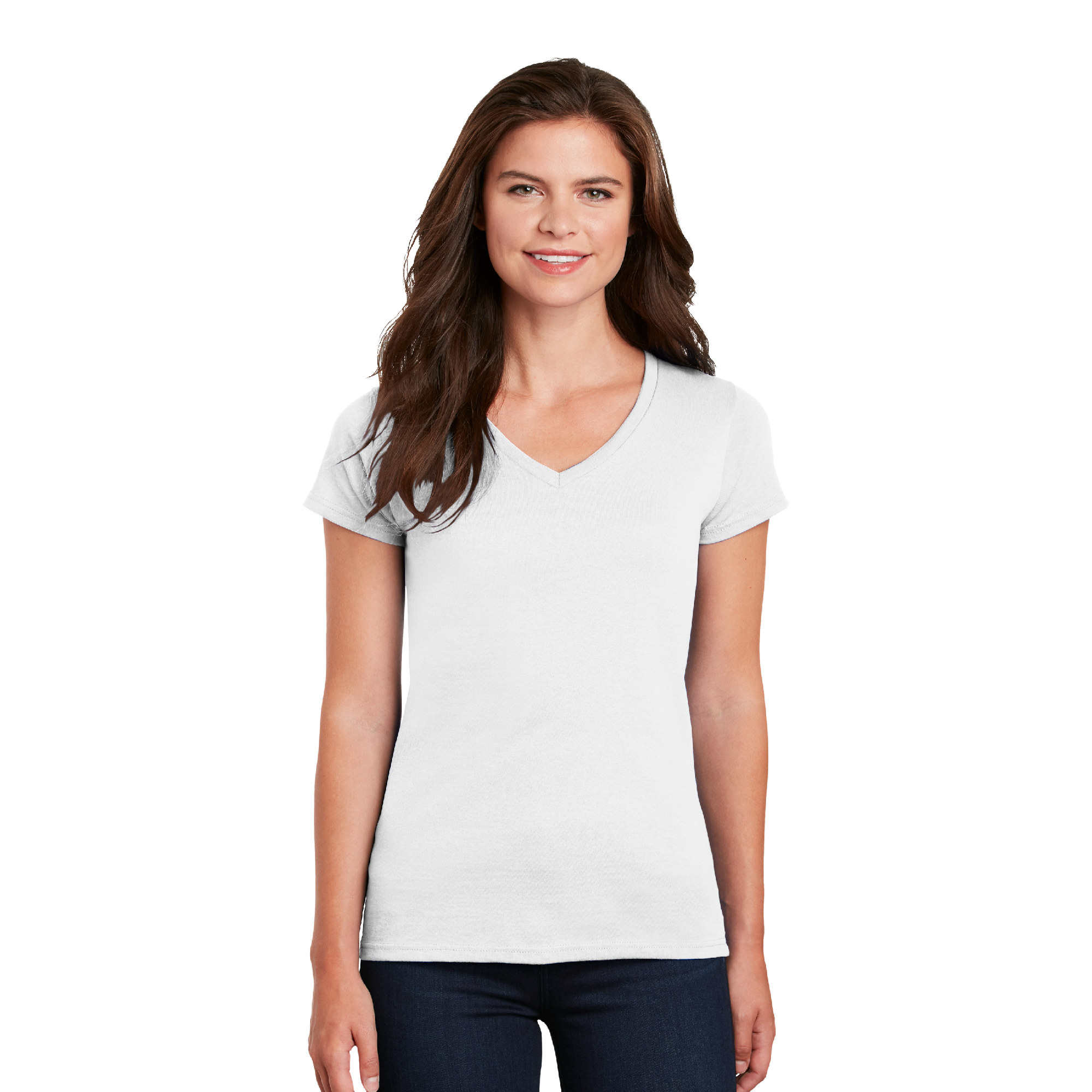 Gildan® Ladies Heavy Cotton™ 100% Cotton V-Neck T-Shirt