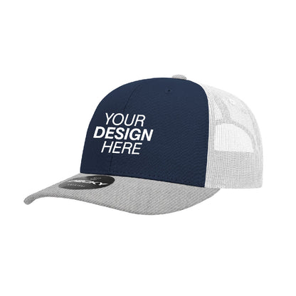 Decky® 6021 6-Panel Mid-Profile Structured Cotton Blend Trucker