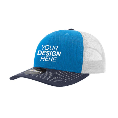 Decky® 6021 6-Panel Mid-Profile Structured Cotton Blend Trucker