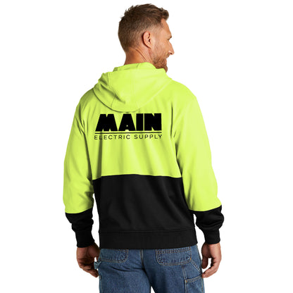 CornerStone® Enhanced Visibility Fleece Pullover Hoodie x Main Electric Supply Co.