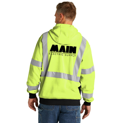 CornerStone® ANSI 107 Class 3 Heavy-Duty Fleece Full-Zip Hoodie x Main Electric Supply Co.