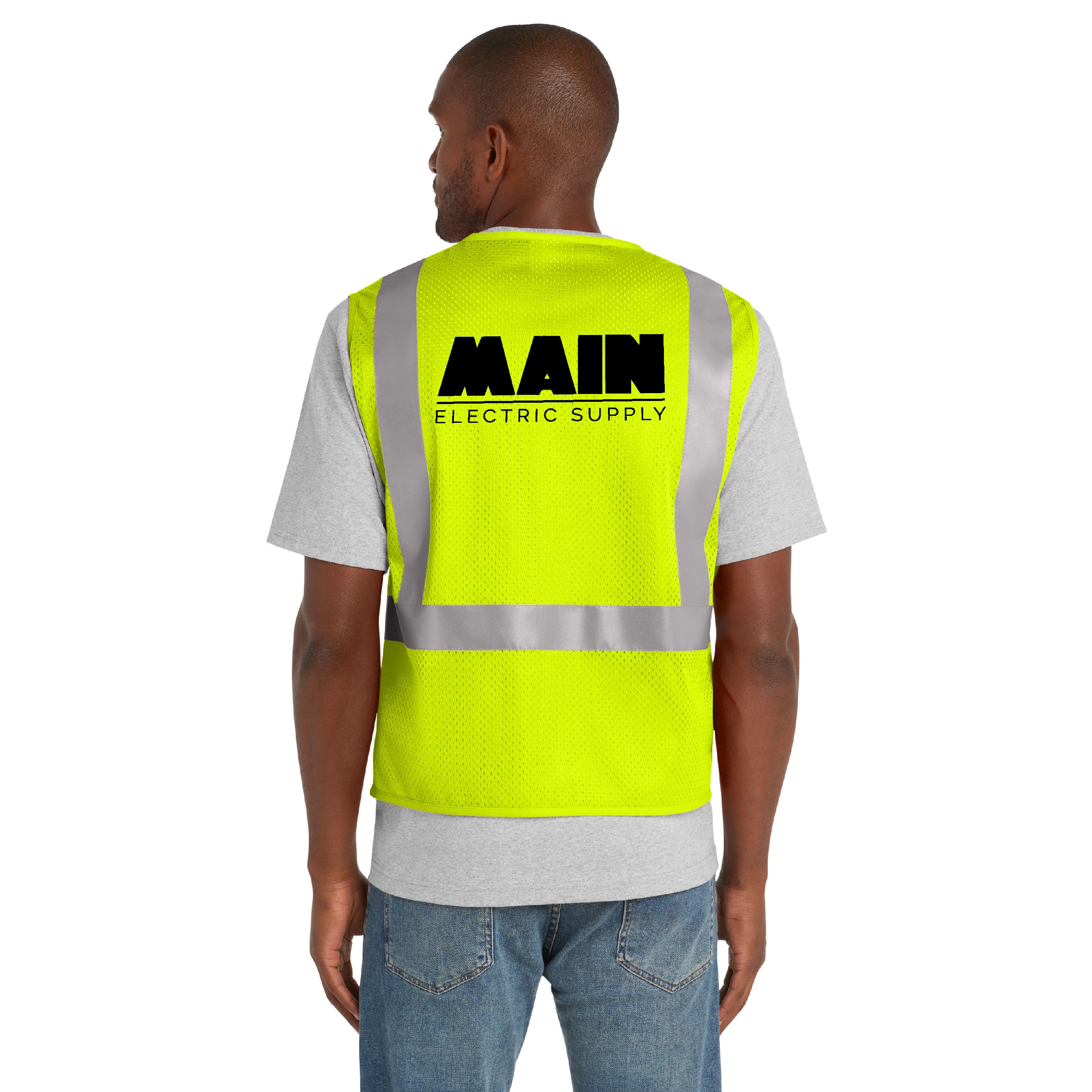 CornerStone® ANSI 107 Class 2 Mesh Zippered Vest x Main Electric Supply Co.