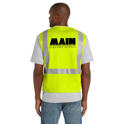 CornerStone® ANSI 107 Class 2 Mesh Zippered Vest x Main Electric Supply Co.