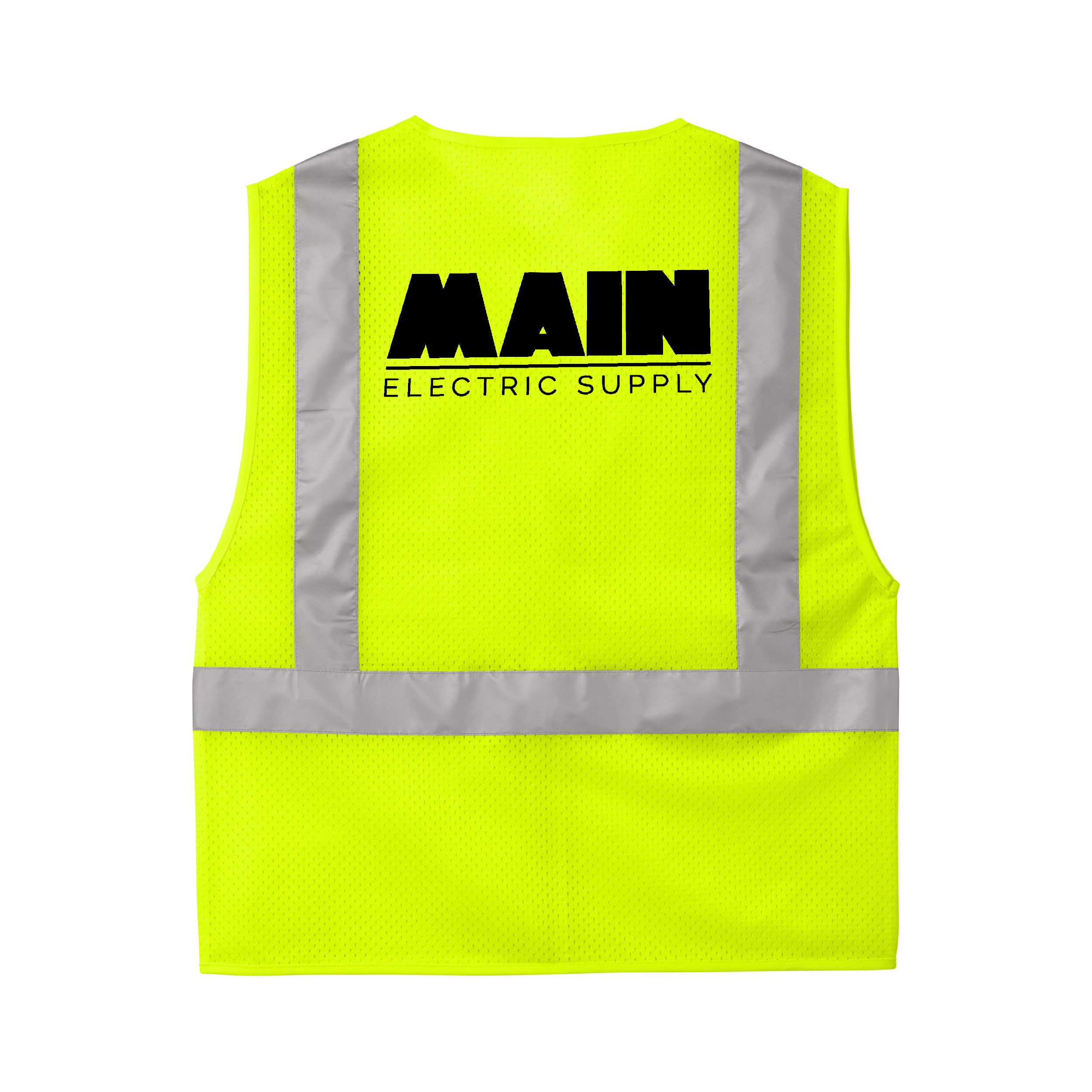 CornerStone® ANSI 107 Class 2 Mesh Zippered Vest x Main Electric Supply Co.