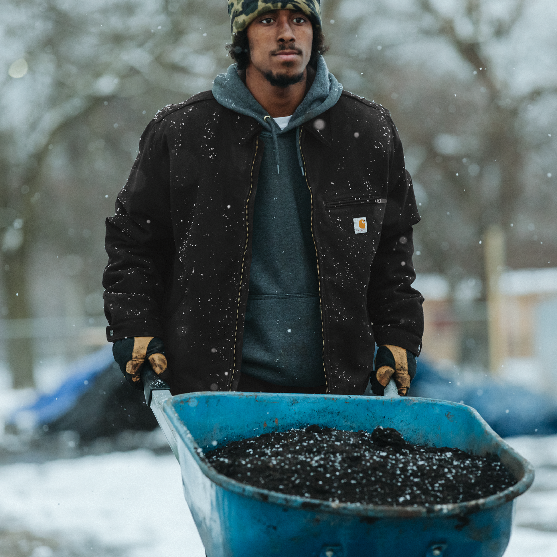 Carhartt detroit jacket hood best sale