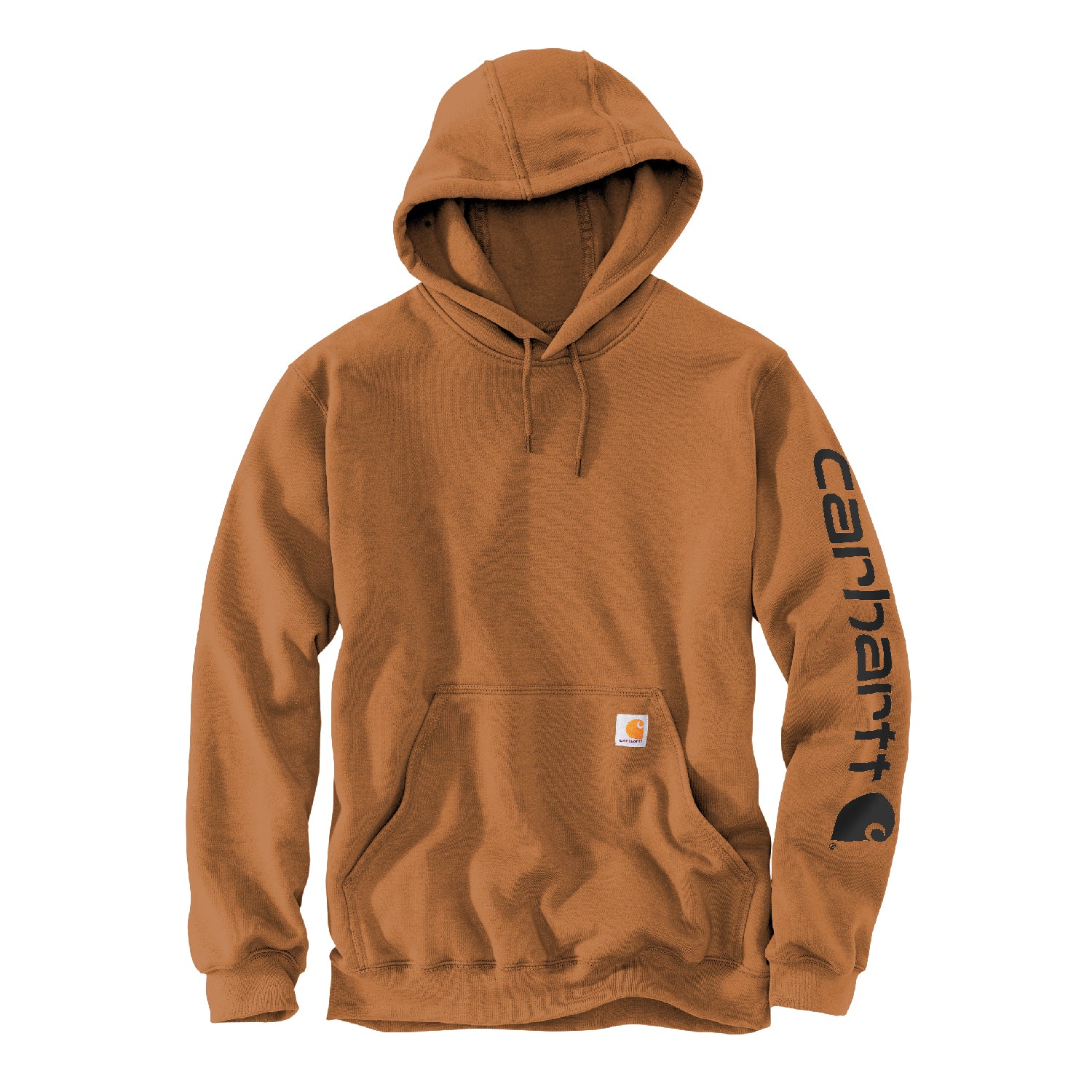 Carhartt hooded clearance logo sweatshirt