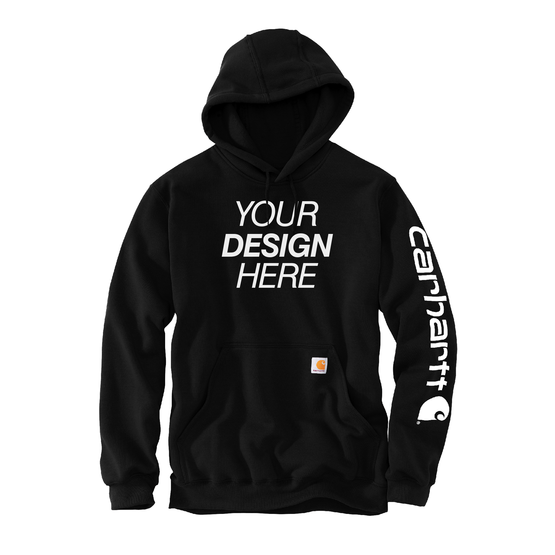 Rad Print Co. Custom Carhartt Midweight Hooded Logo Sweatshirt