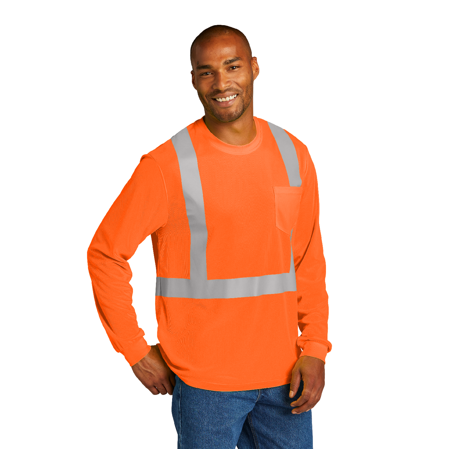 CornerStone® ANSI 107 Class 2 Mesh Long Sleeve Tee