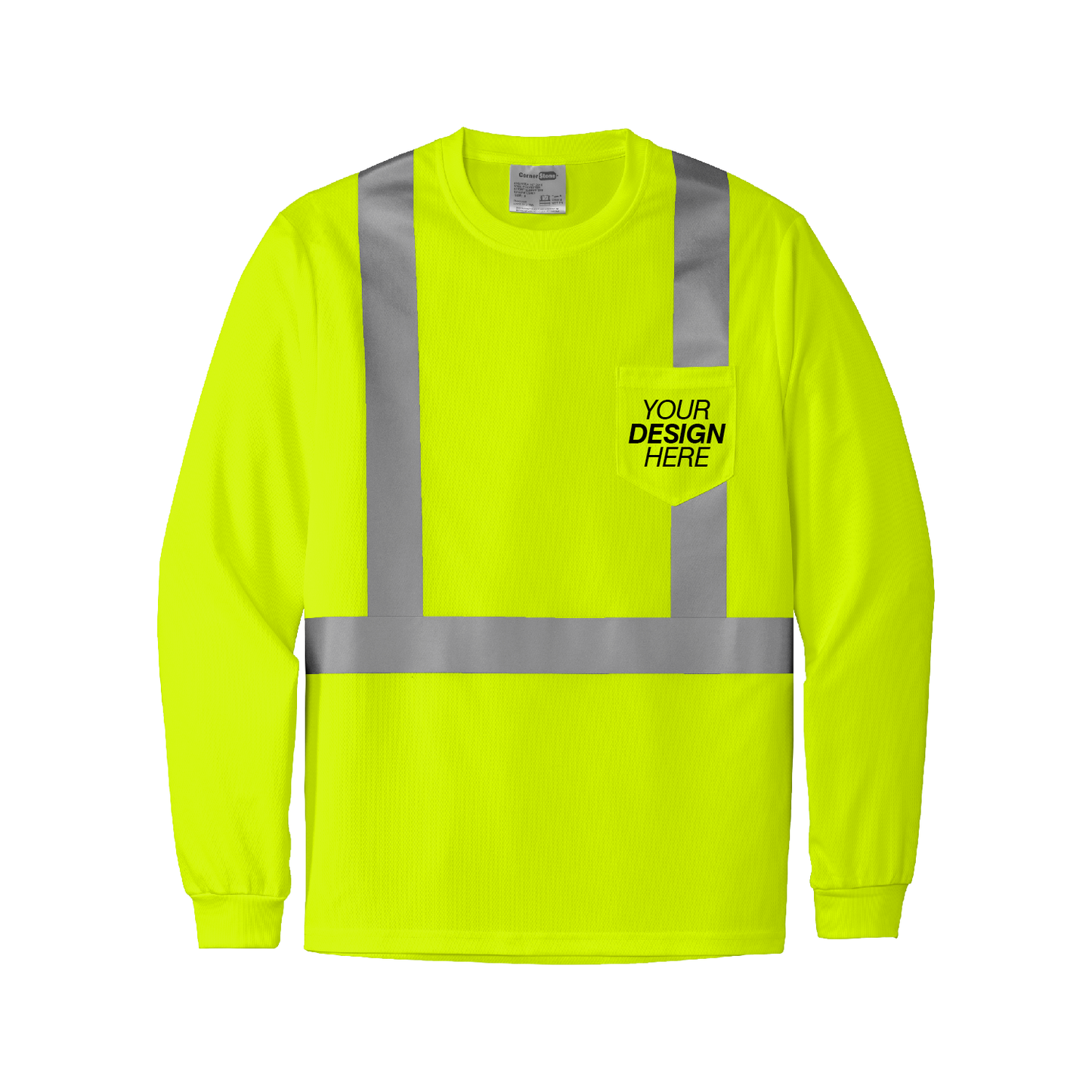 CornerStone® ANSI 107 Class 2 Mesh Long Sleeve Tee